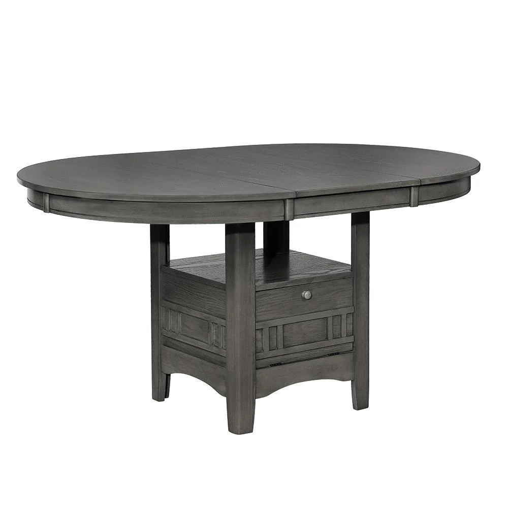 Lavon Dining Table With Storage Medium Grey - Image 1