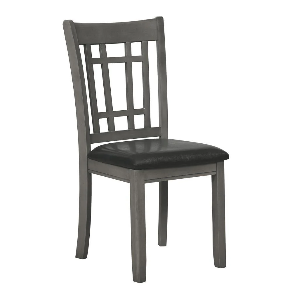 Lavon Padded Dining Side Chairs Espresso Medium Gray (Set of 2) - Image 2