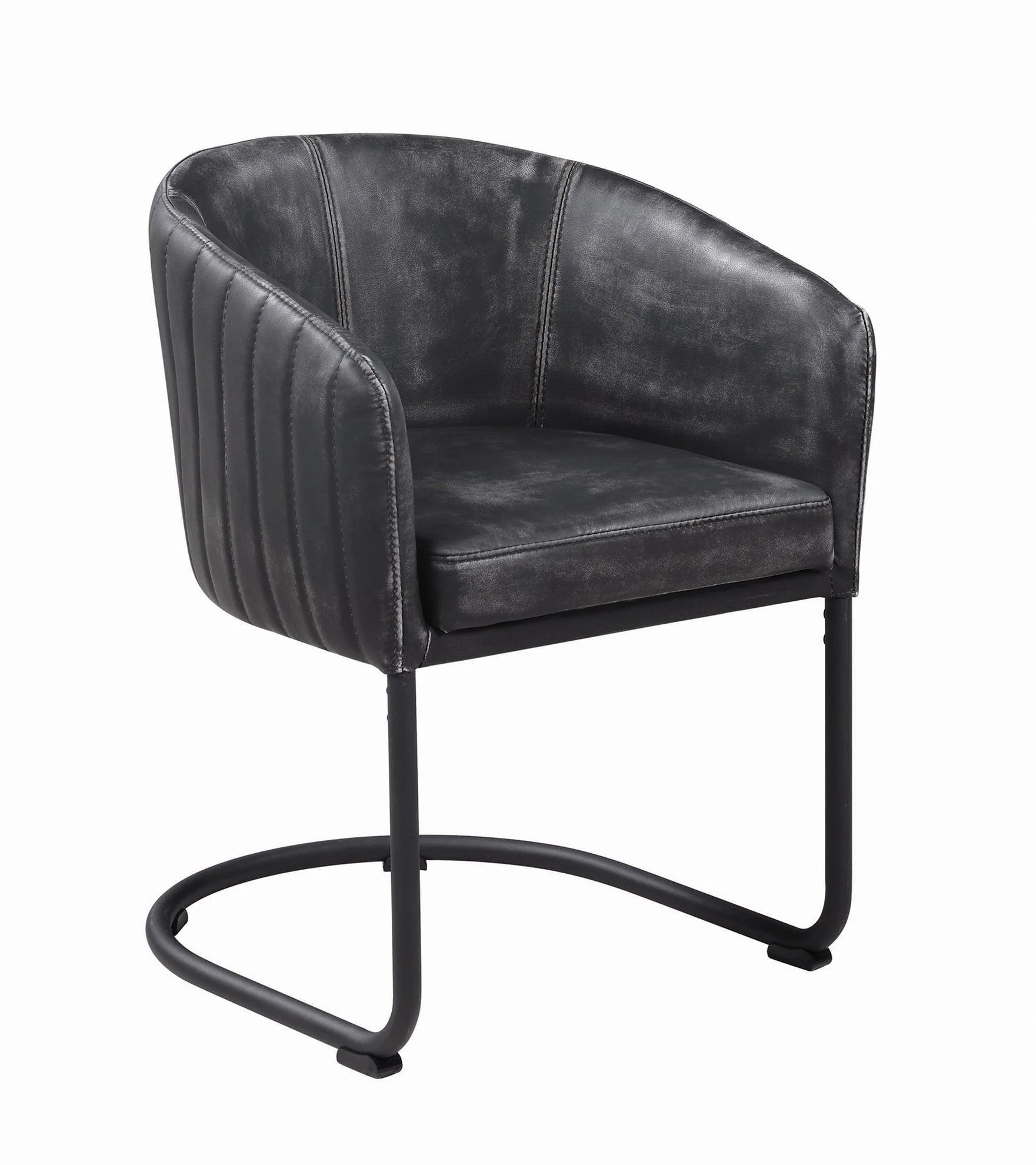 Aviano Base Gunmetal Circular Dining Room Set - Image 3
