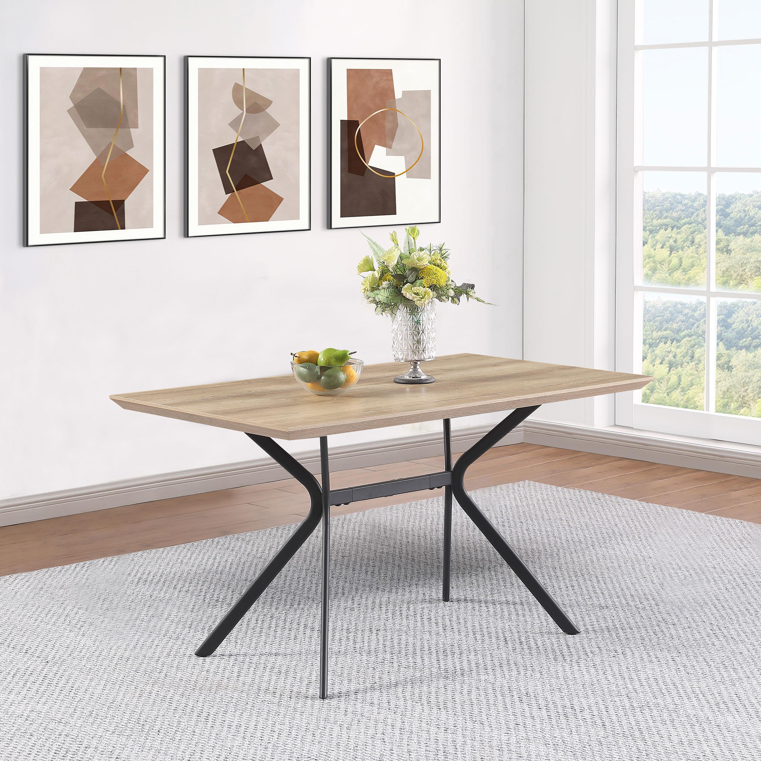 Edgecreek 53 inch Composite Wood Dining Table Light Brown - Image 2