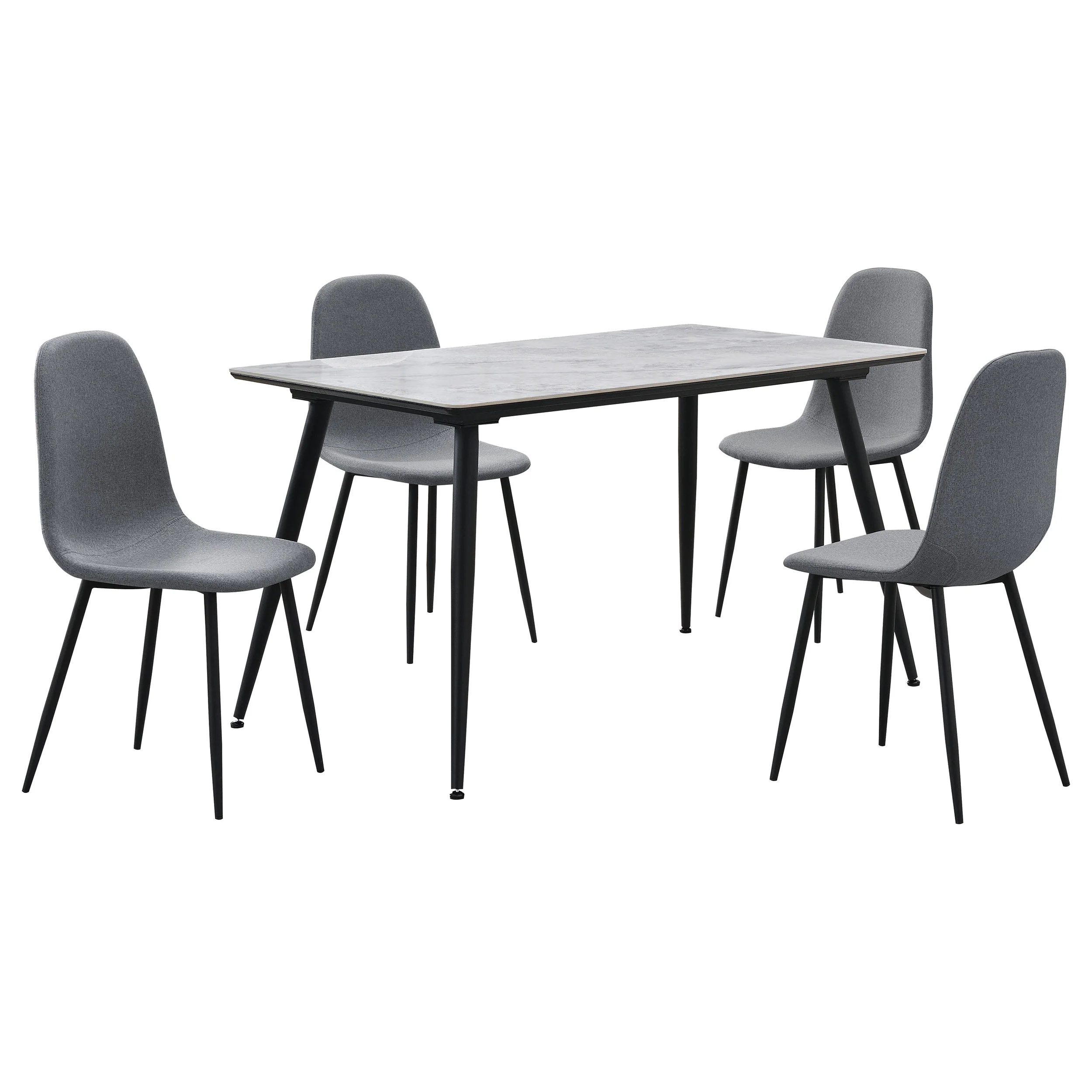 Dennison Grey Rectangular Dining Room Set - Image 2