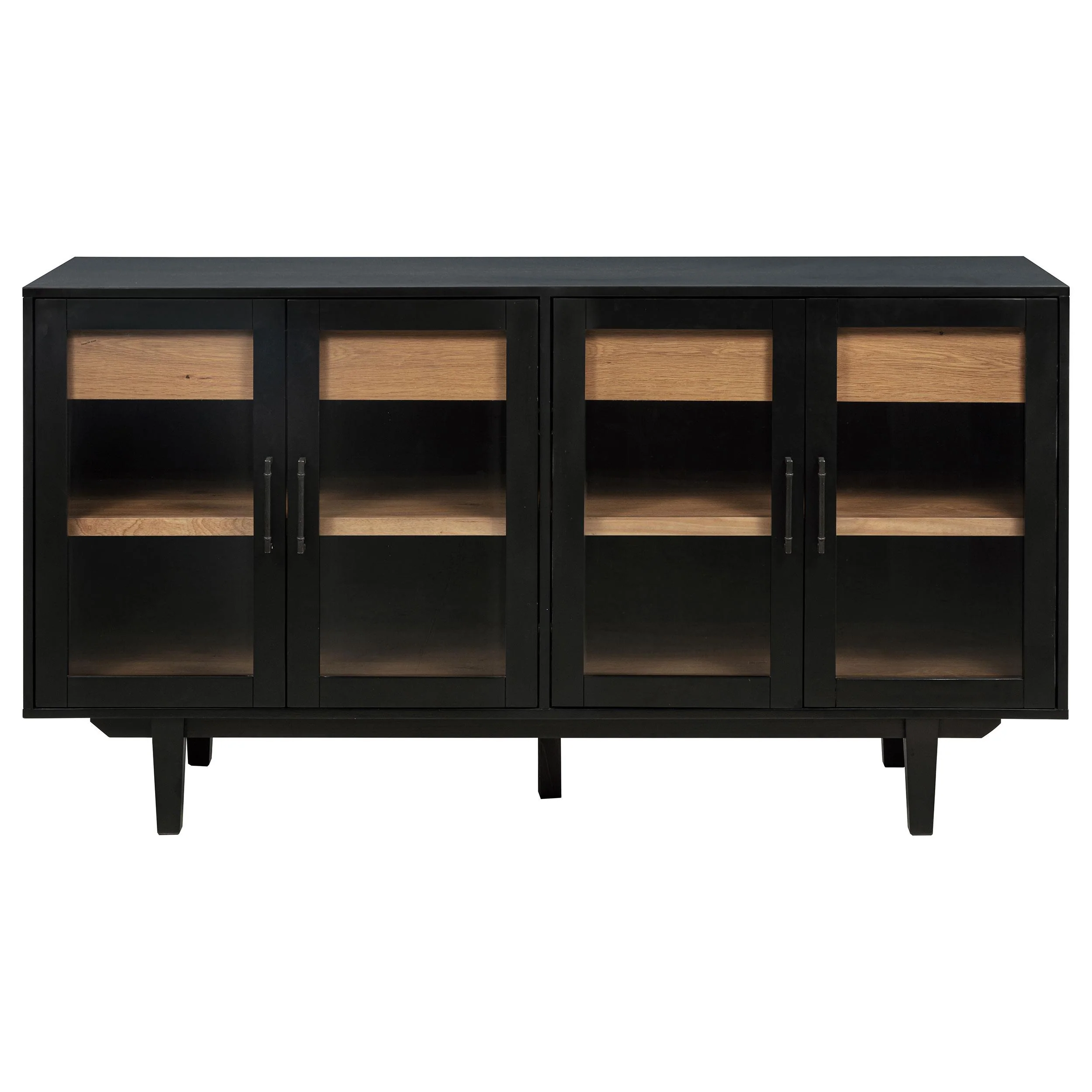 Middleton 4-door Sideboard Server with Dual Drawers Black - Image 3