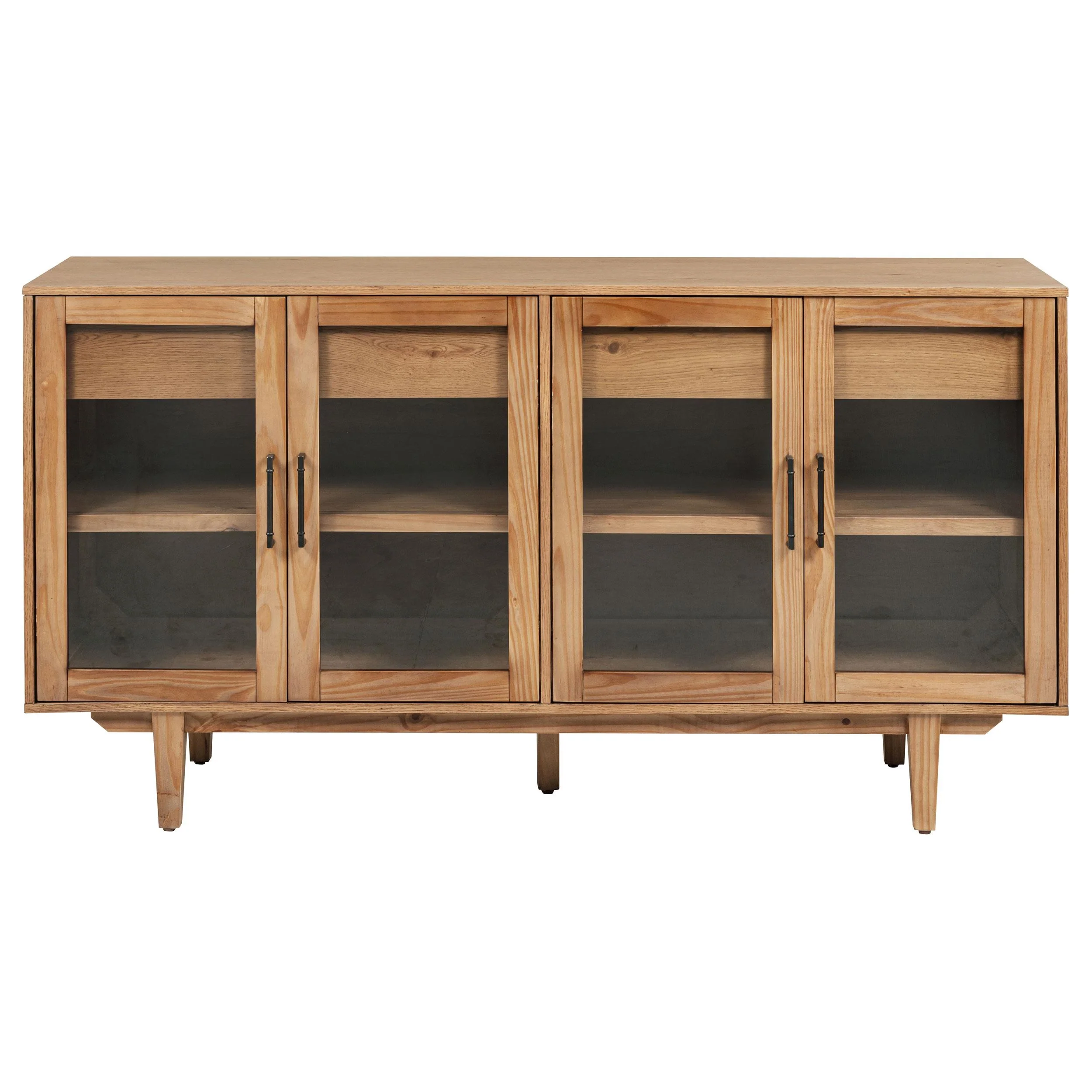 Middleton 4-door Sideboard Server with Dual Drawers Natural - Image 3
