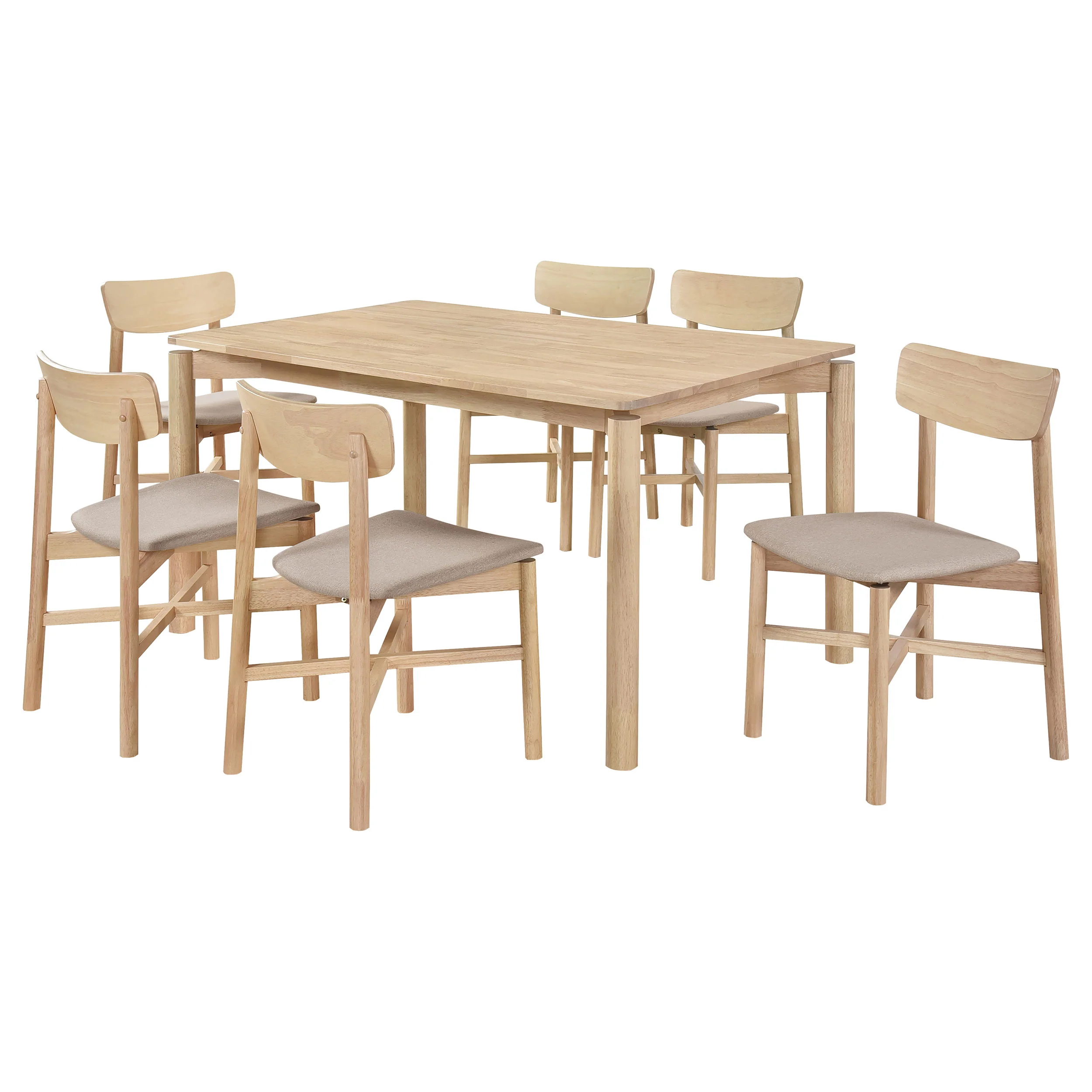 Parkridge Natural 59-inch Wood Dining Room Set - Image 3