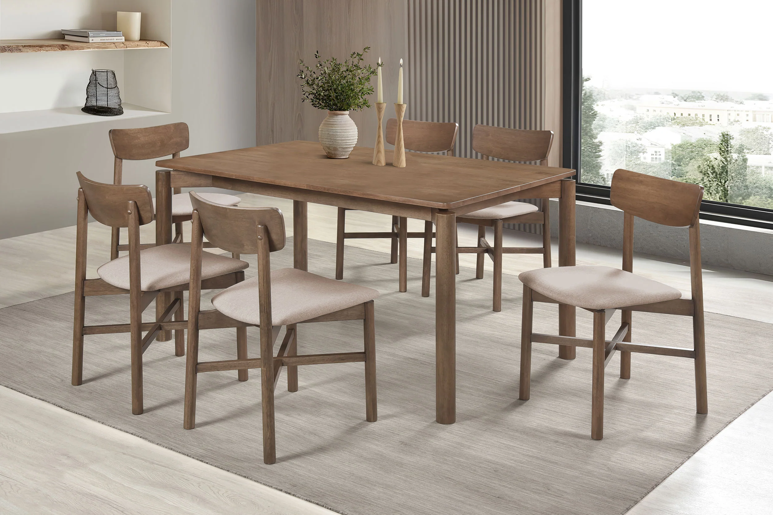 Parkridge Brown 59-inch Wood Dining Room Set - Image 2
