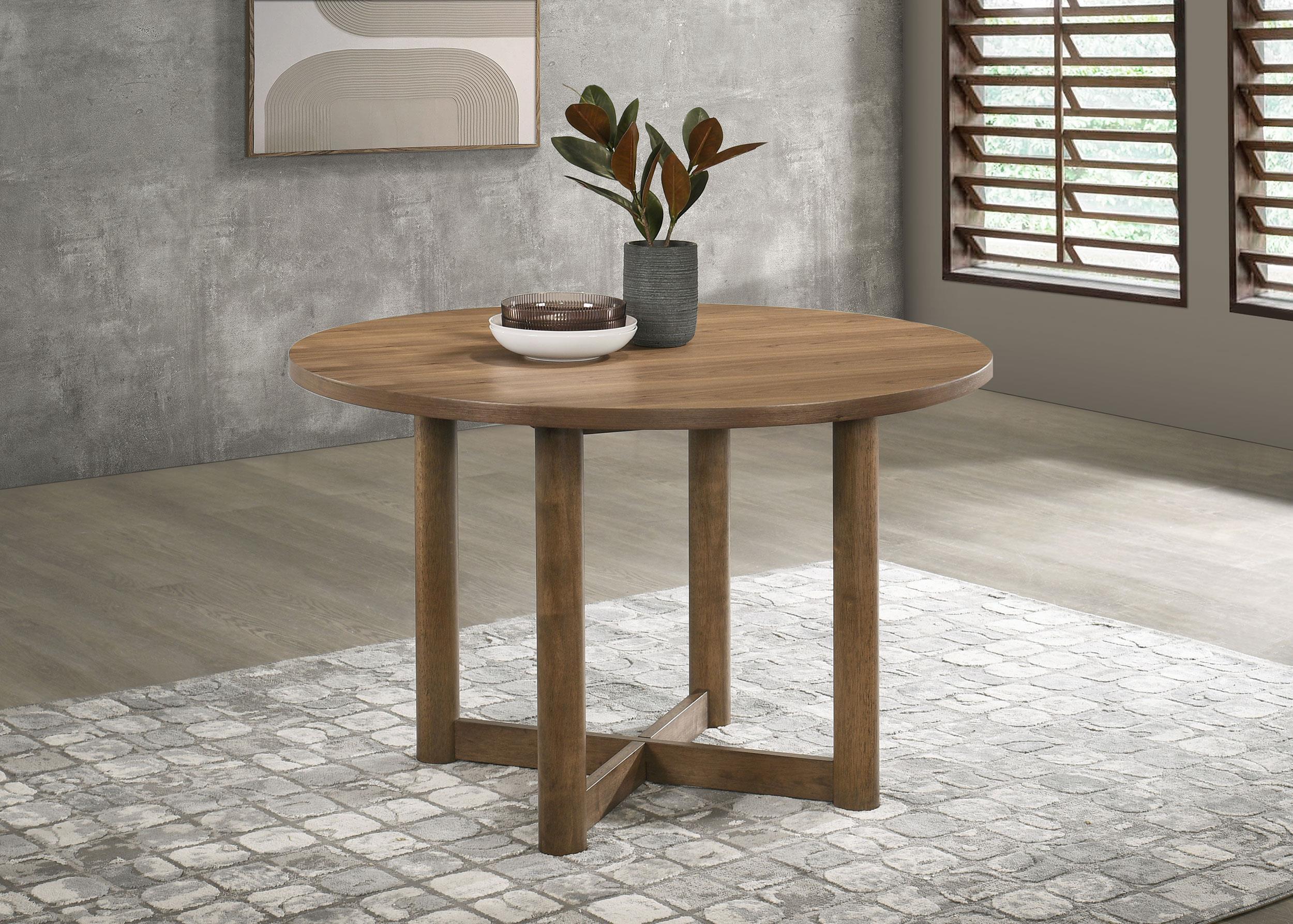 Biltmore 46-inch Round Wood Dining Table Walnut - Image 2