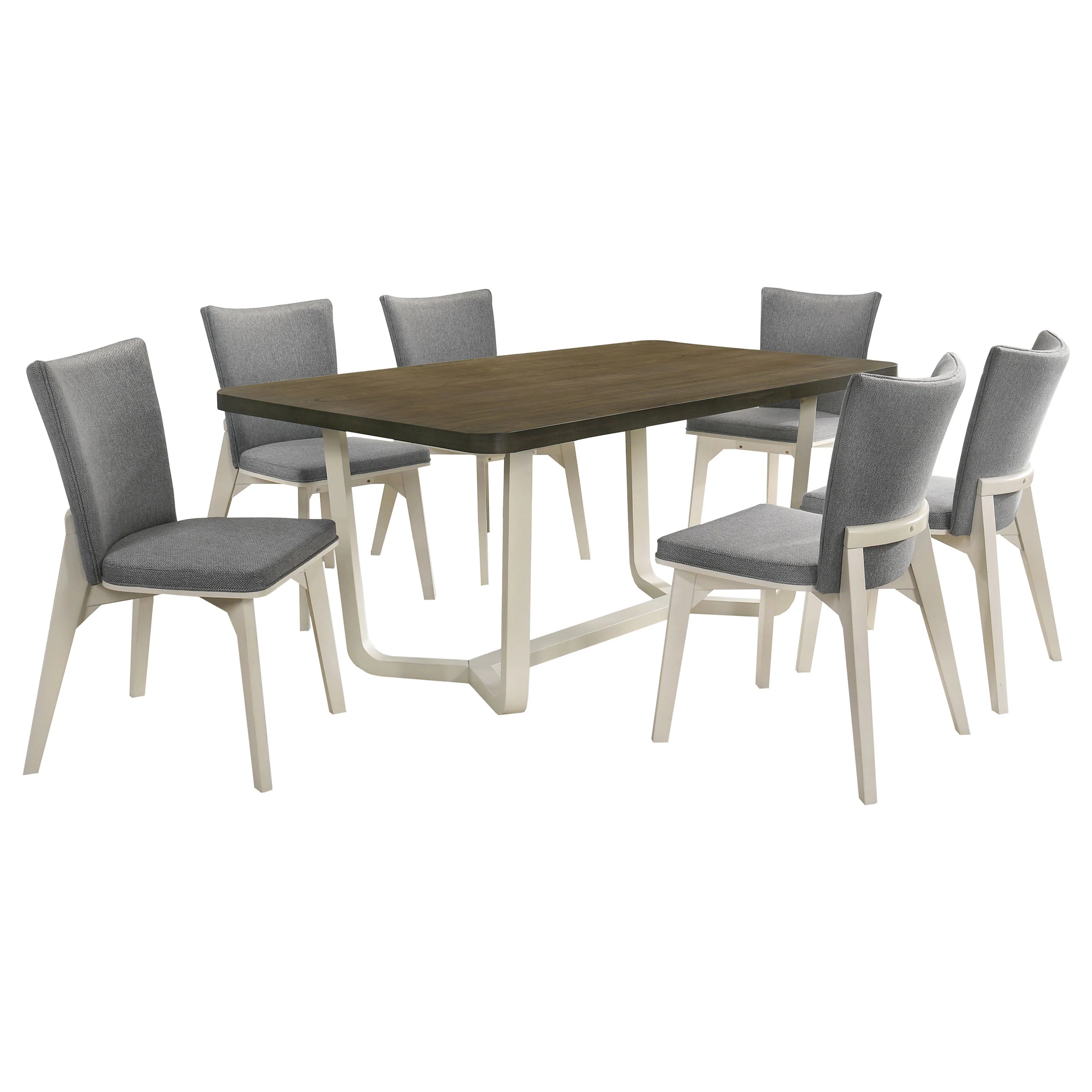 Biloxi Gray Brown 71-inch Rectangular Dining Set - Image 3