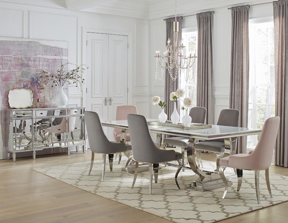 Antoine Upholstered Demi Arm Dining Chairs (Set of 2) - Image 2