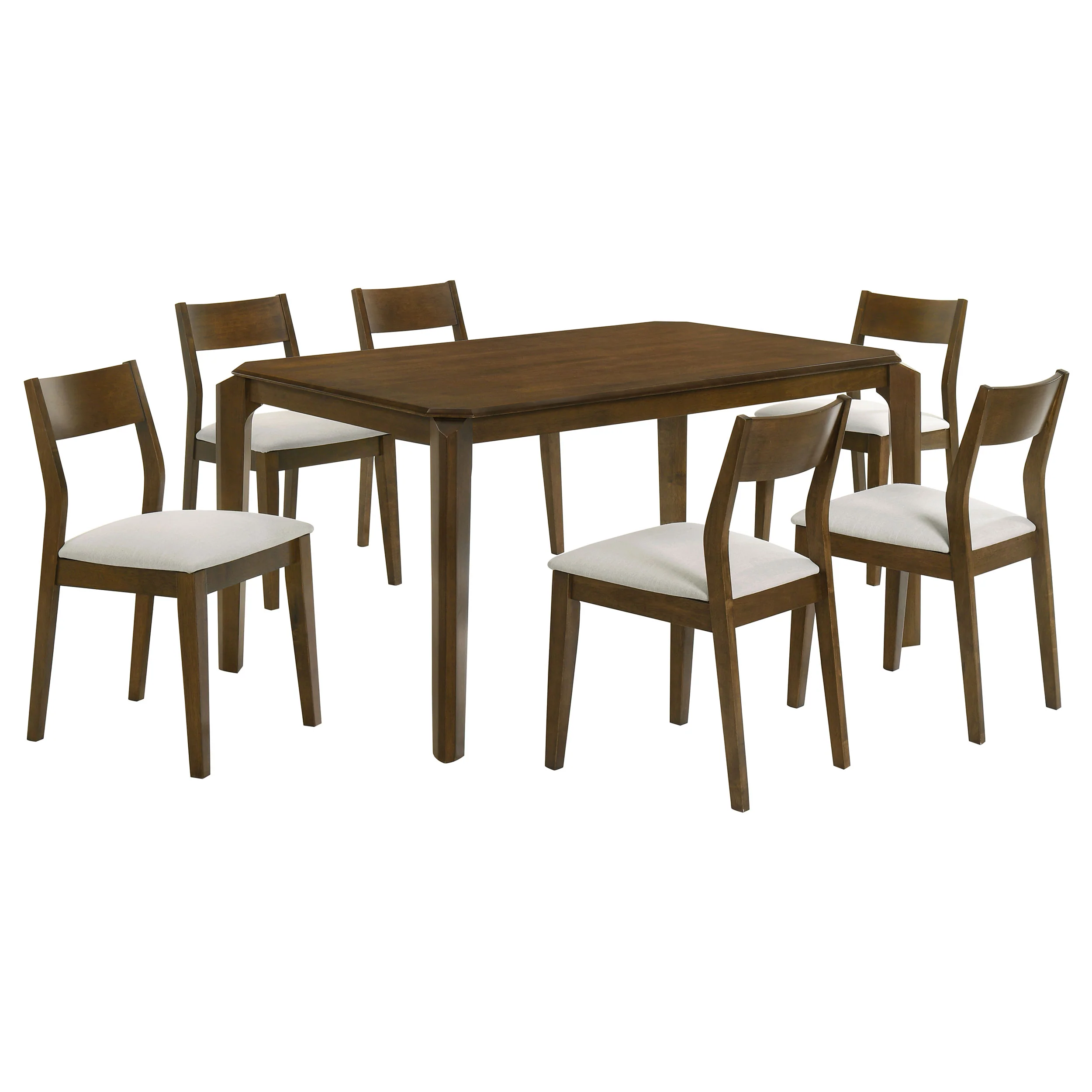 Almonte Dark Brown 59-inch Rectangular Dining Set - Image 3