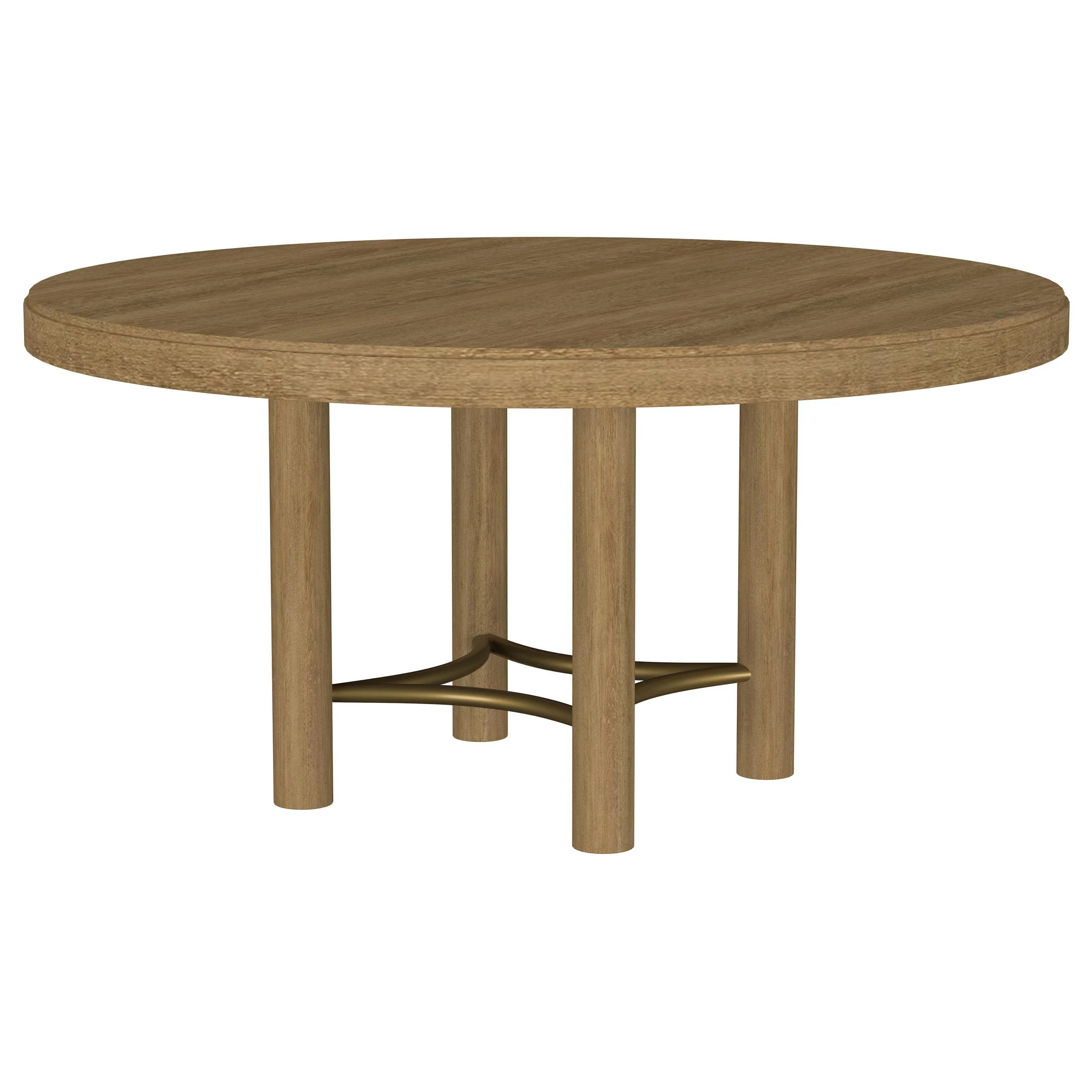 Arini 60-inch Round Wood Dining Room Table Sand Wash - Image 3