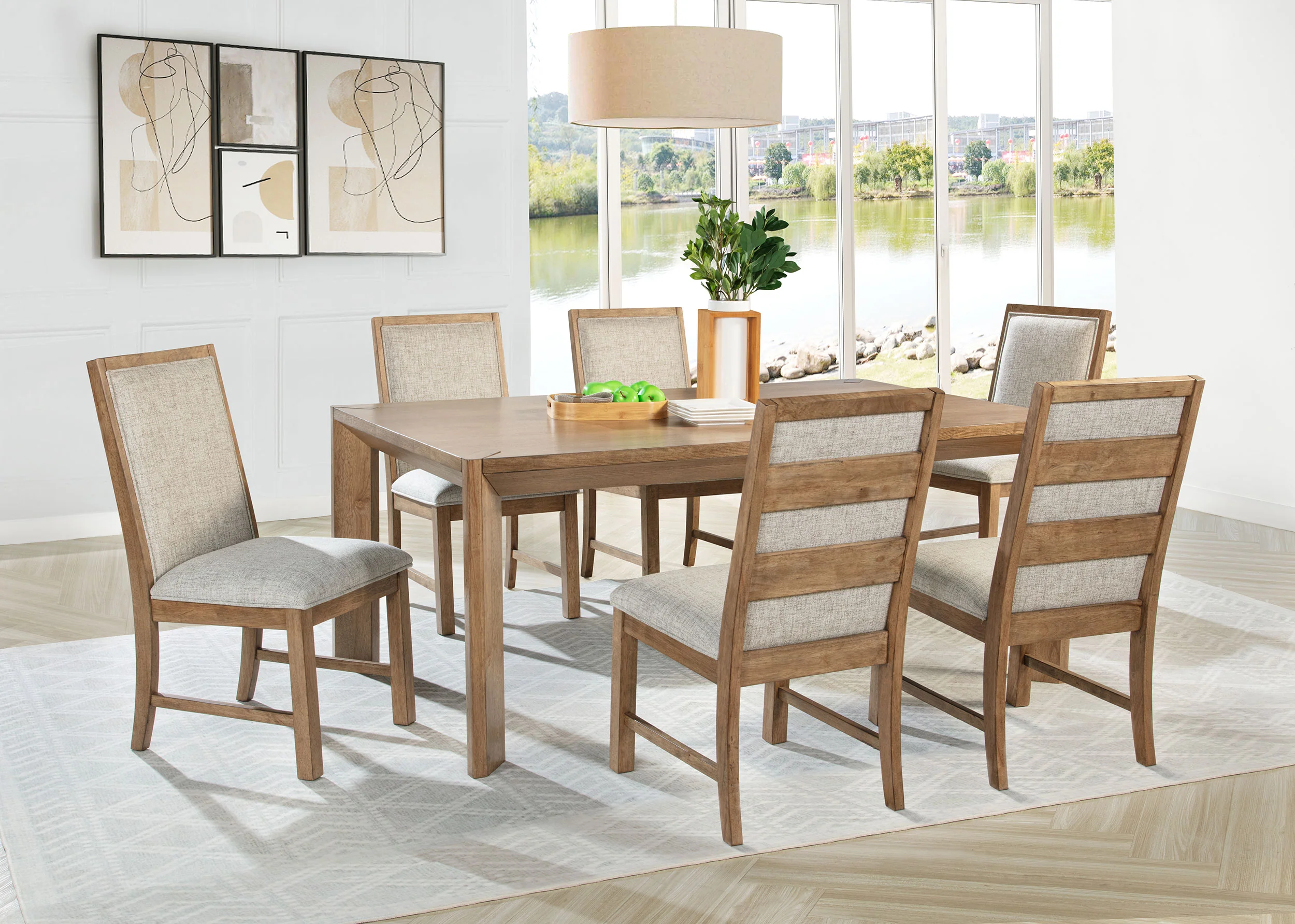 Bruner 72-inch Rectangular Dining Room Set - Image 2
