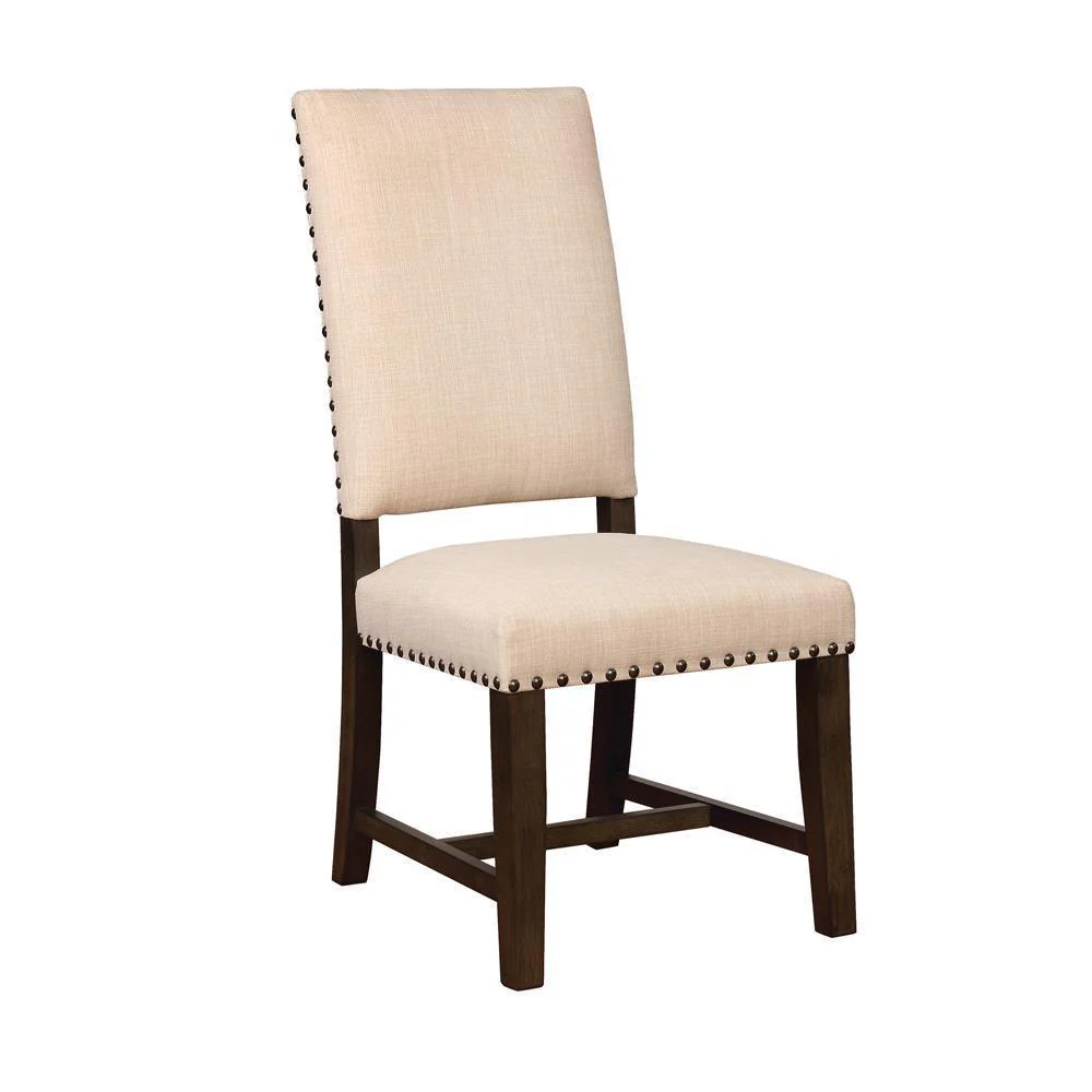 Twain Upholstered Side Chairs Beige (Set of 2) - Image 1