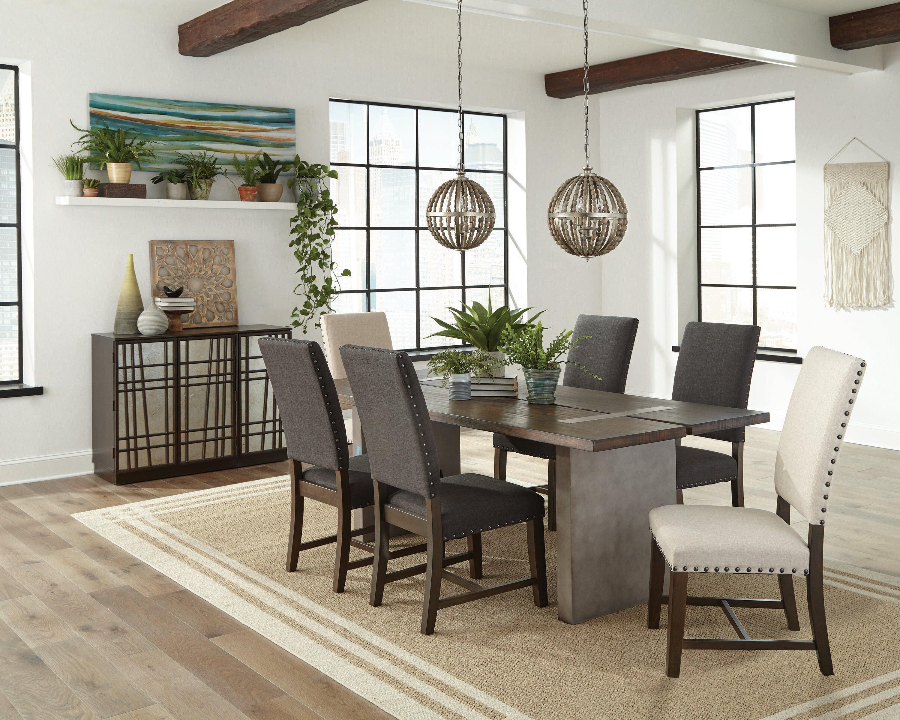 Twain Upholstered Side Chairs Beige (Set of 2) - Image 2