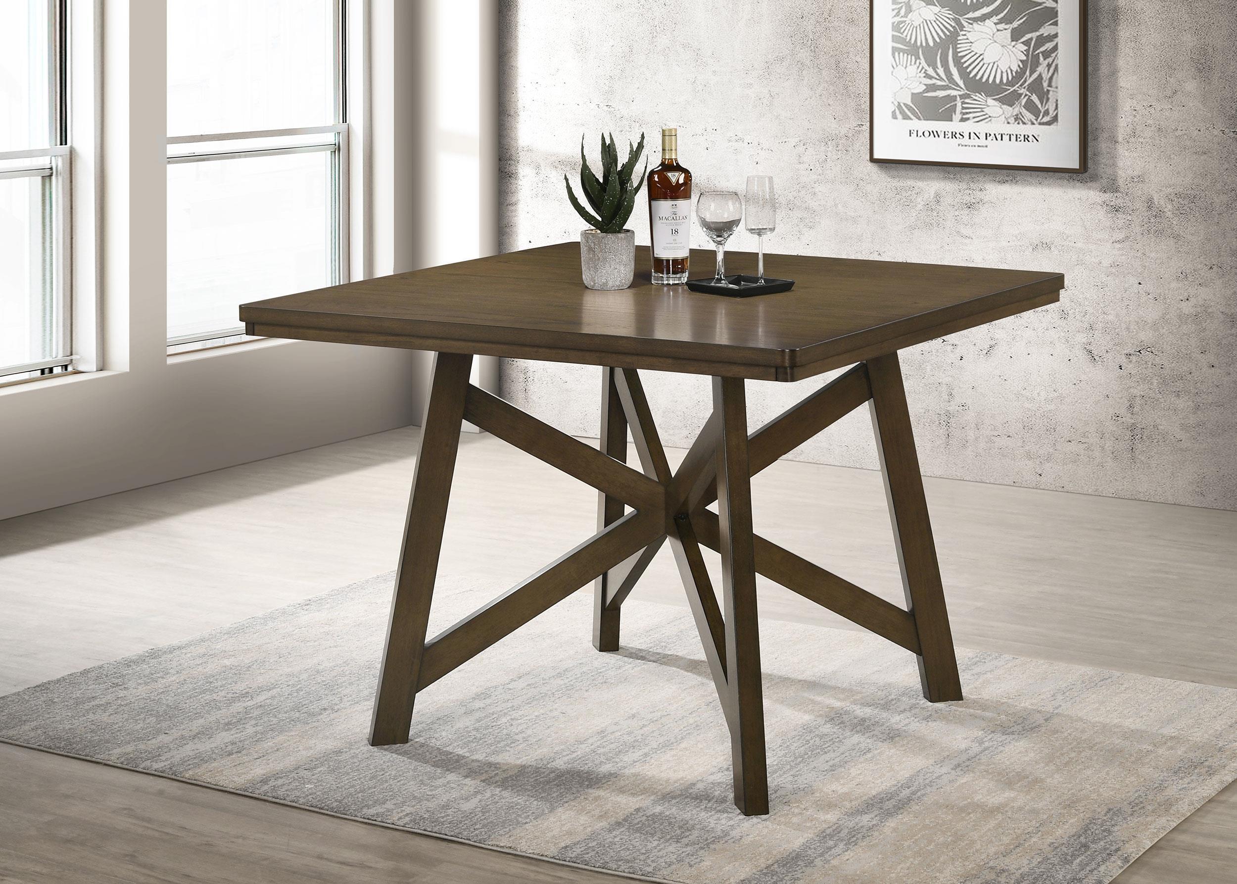 Canfield 47-inch Square Counter Height Dining Table Brown - Image 2