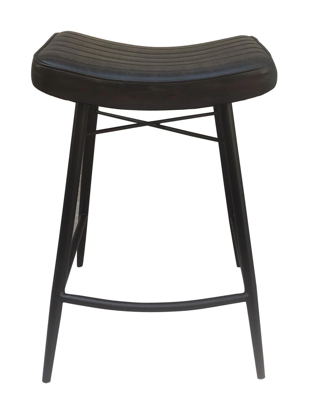 Bayu Leather Upholstered Counter Stool Espresso (Set of 2)