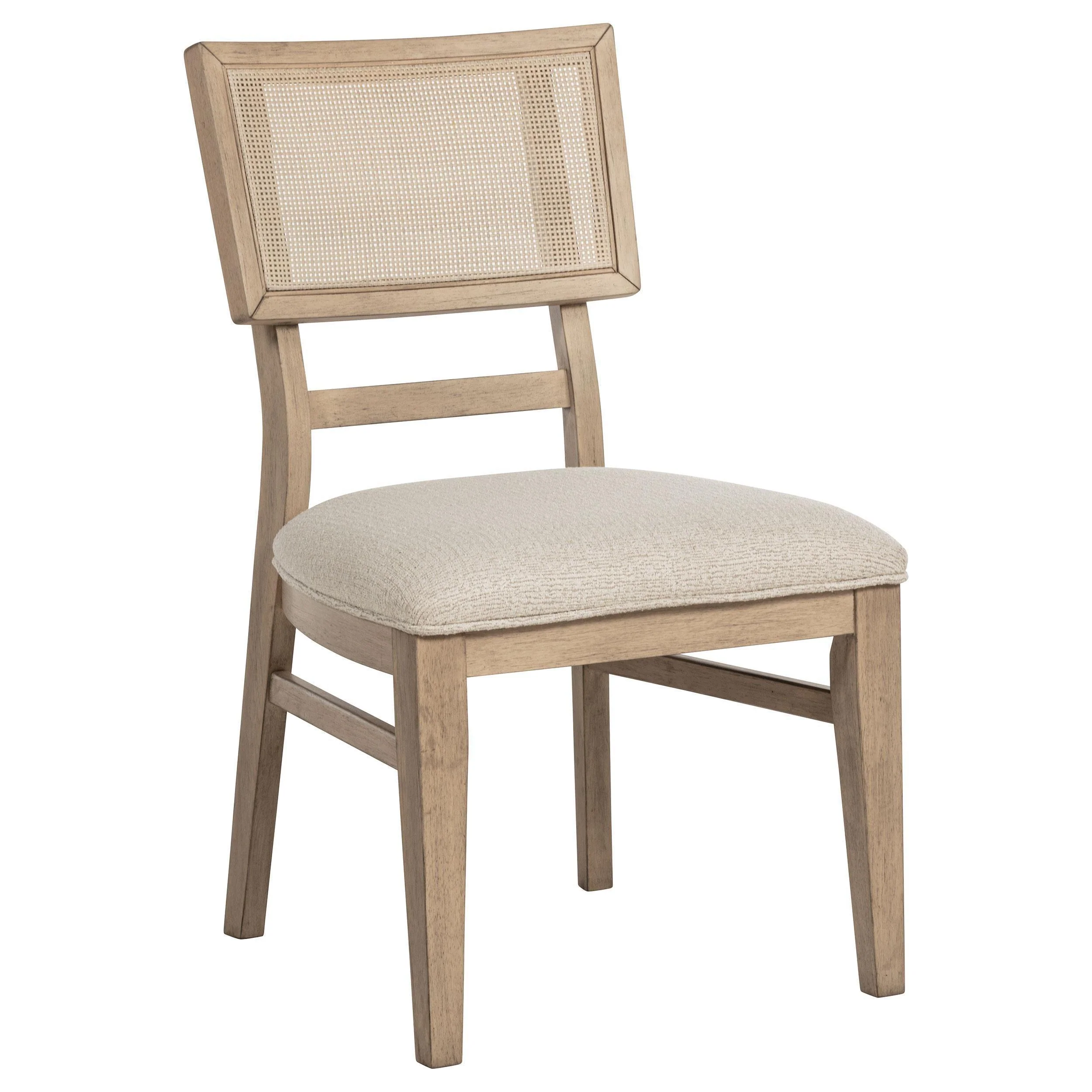 Kailani Radio Weave Cane Dining Side Chair Beige Oak - Image 3
