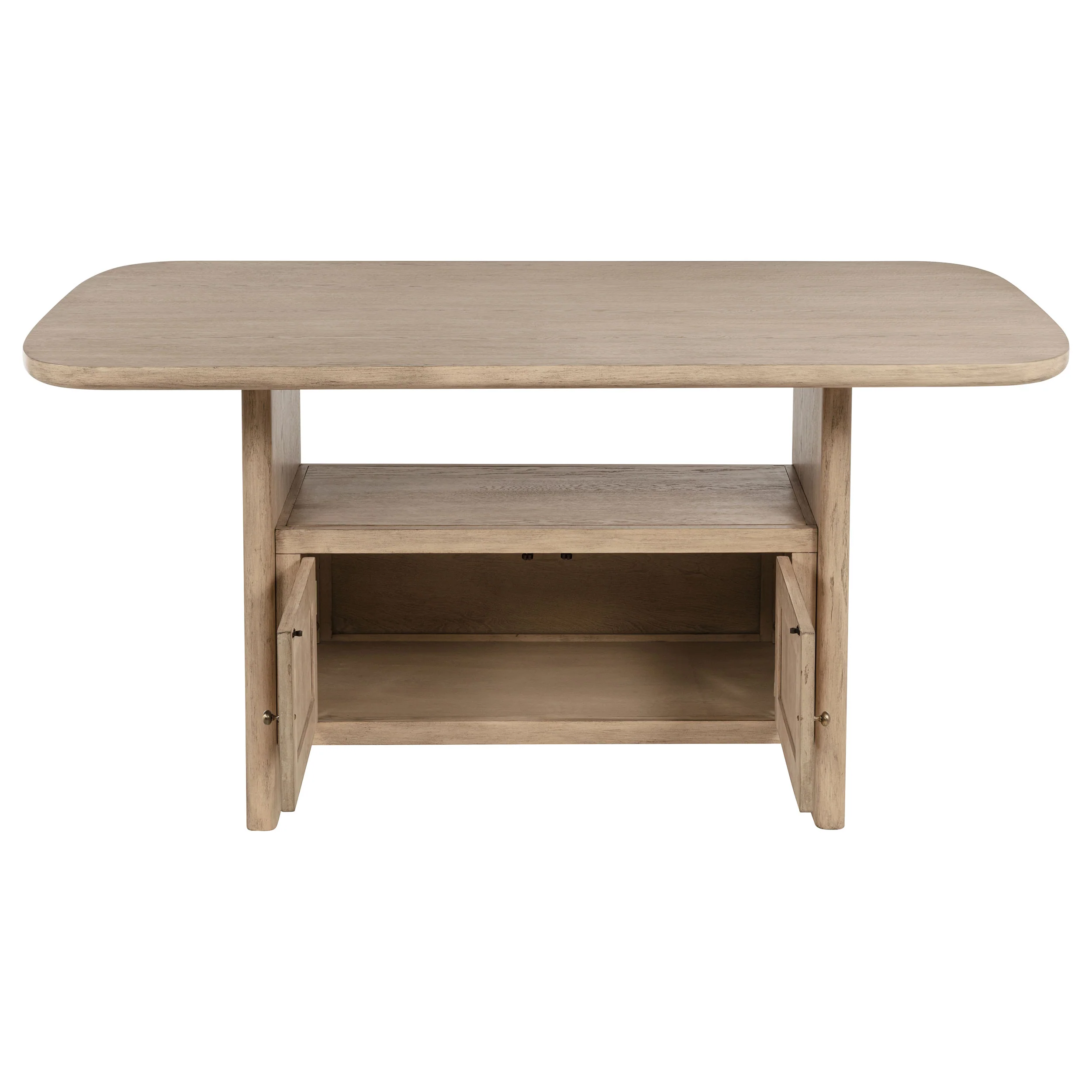 Kailani Beige Oak Wood Counter Height Set - Image 3