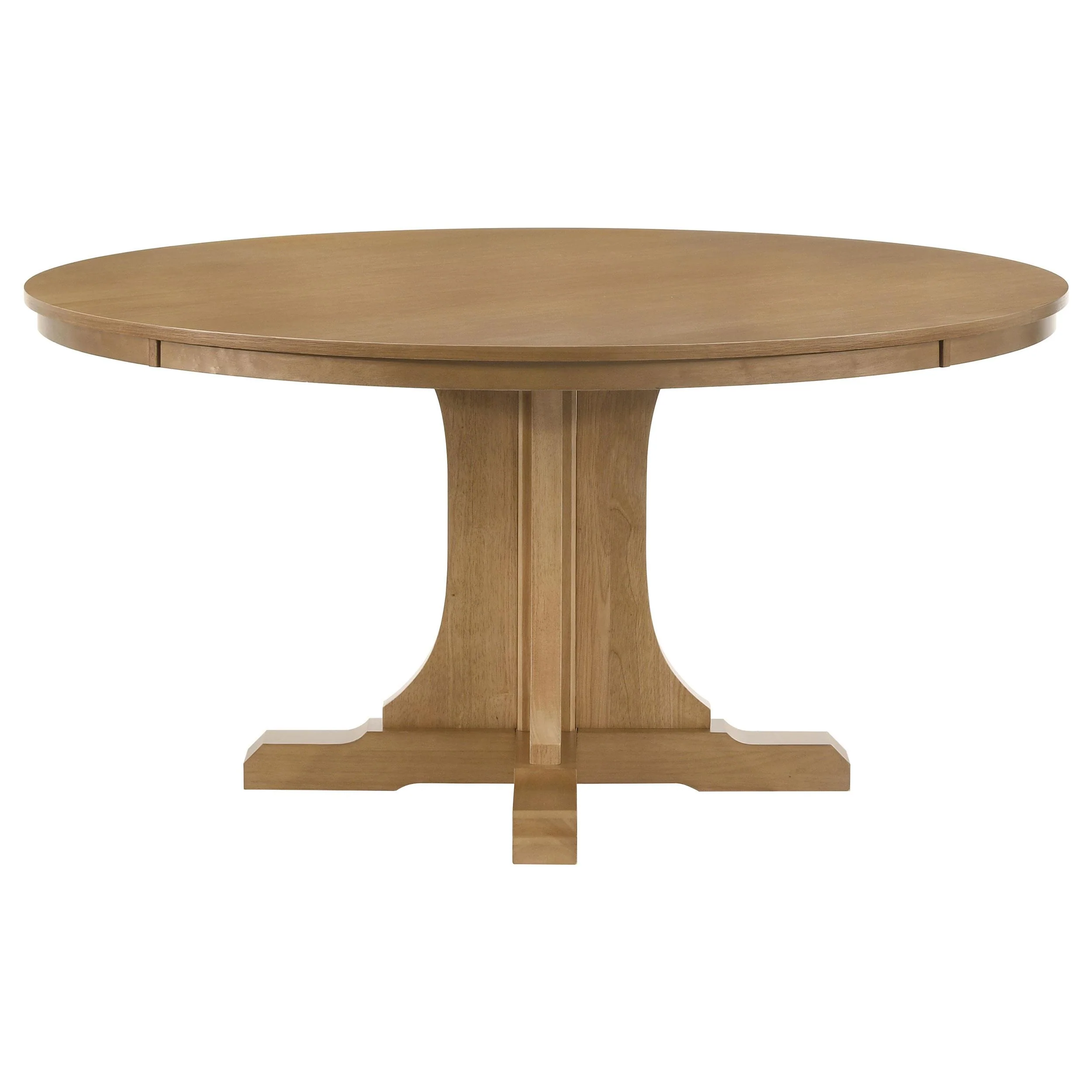 Hartville 60-inch Round Dining Table Natural Light Brown - Image 3