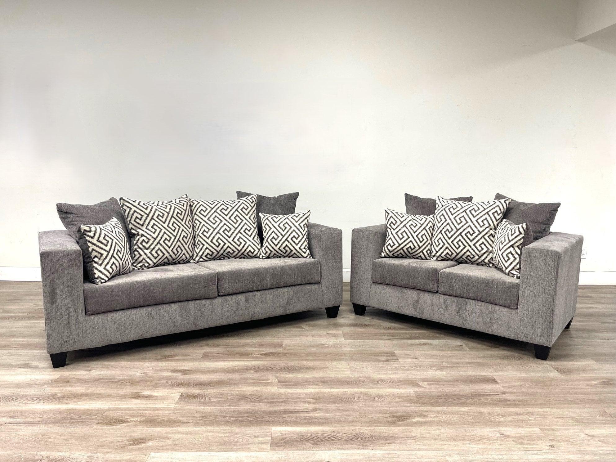 Monroe Smoke 2-Piece Living Room Set - Image 1