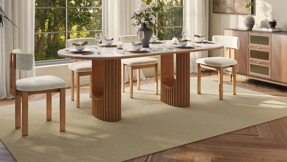 Silvo 79″ Glossy White Dining Table