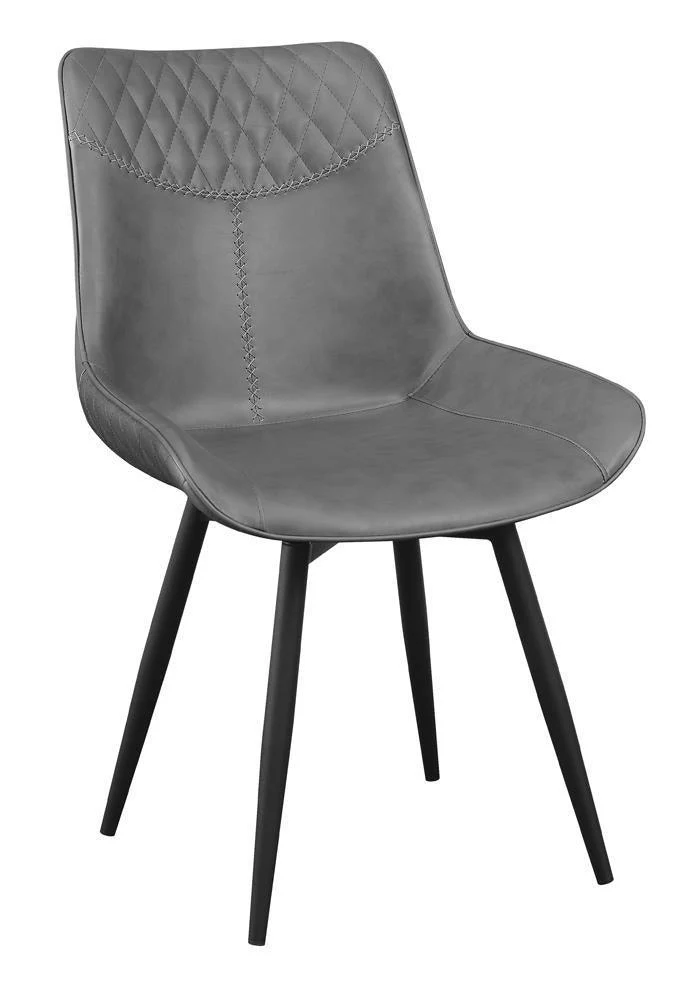 Brassie Upholstered Side Chairs Gray (Set of 2) - Image 1