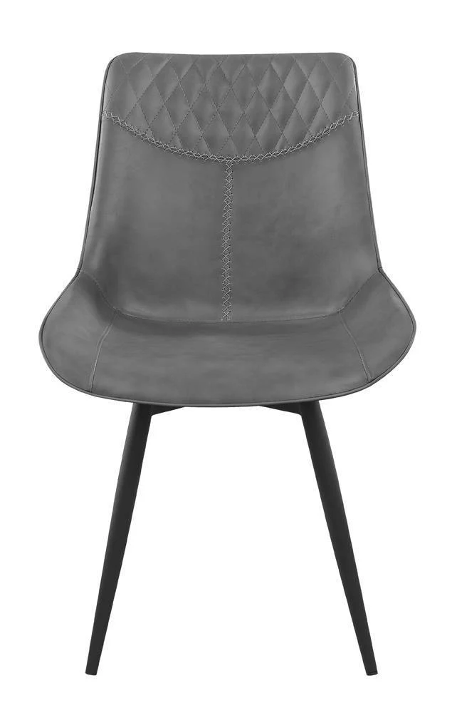 Brassie Upholstered Side Chairs Gray (Set of 2) - Image 2