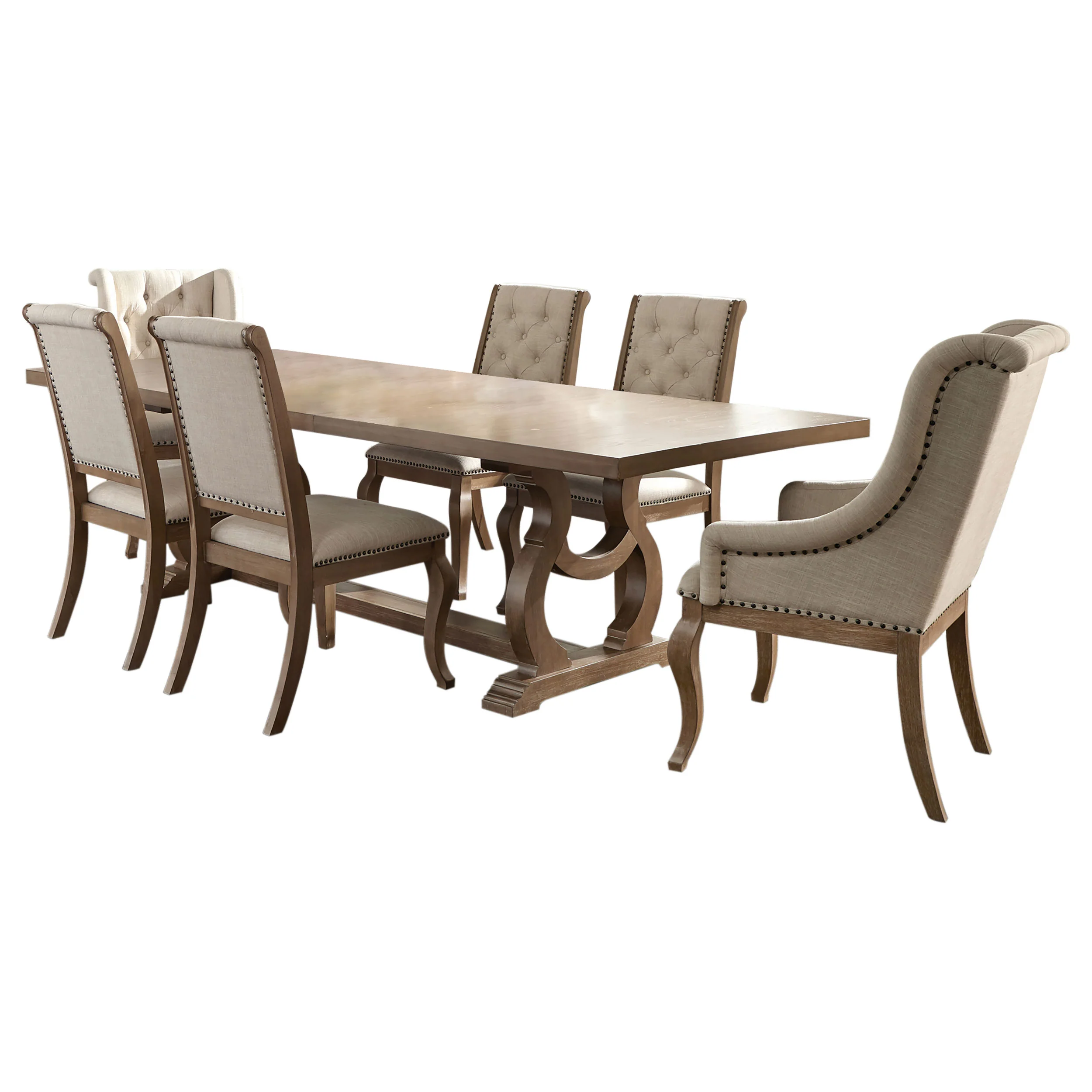 Brockway Brown Extension Leaf Dining Room Set - Image 3