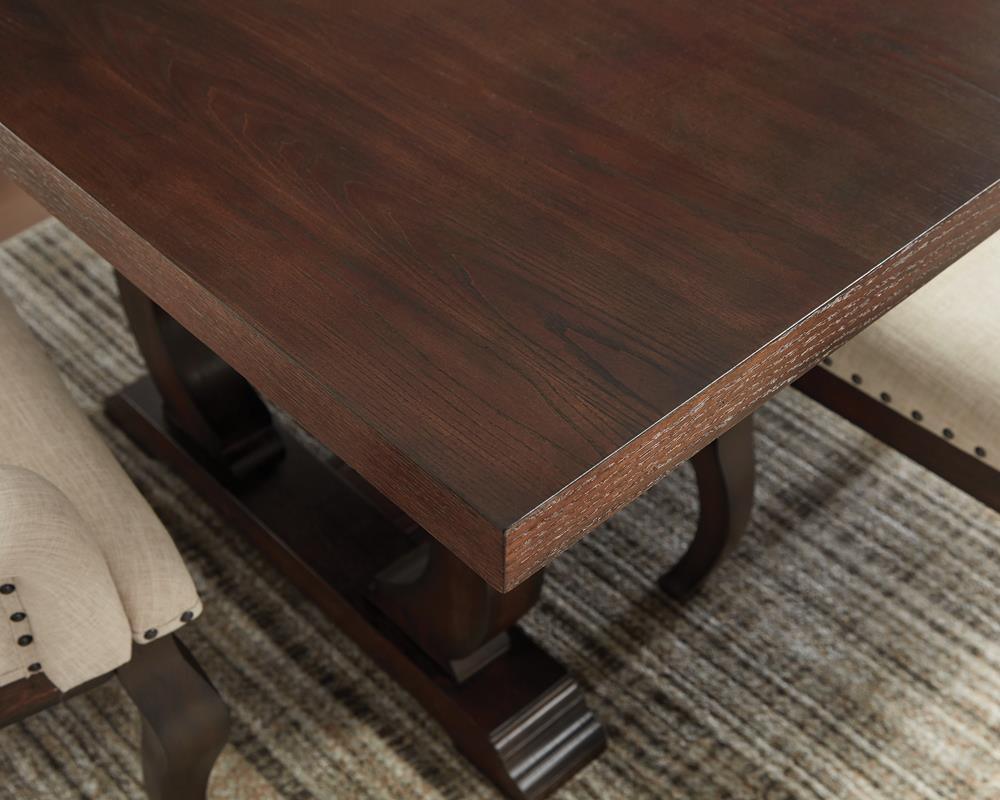 Brockway Cove Trestle Dining Table Antique Java - Image 2