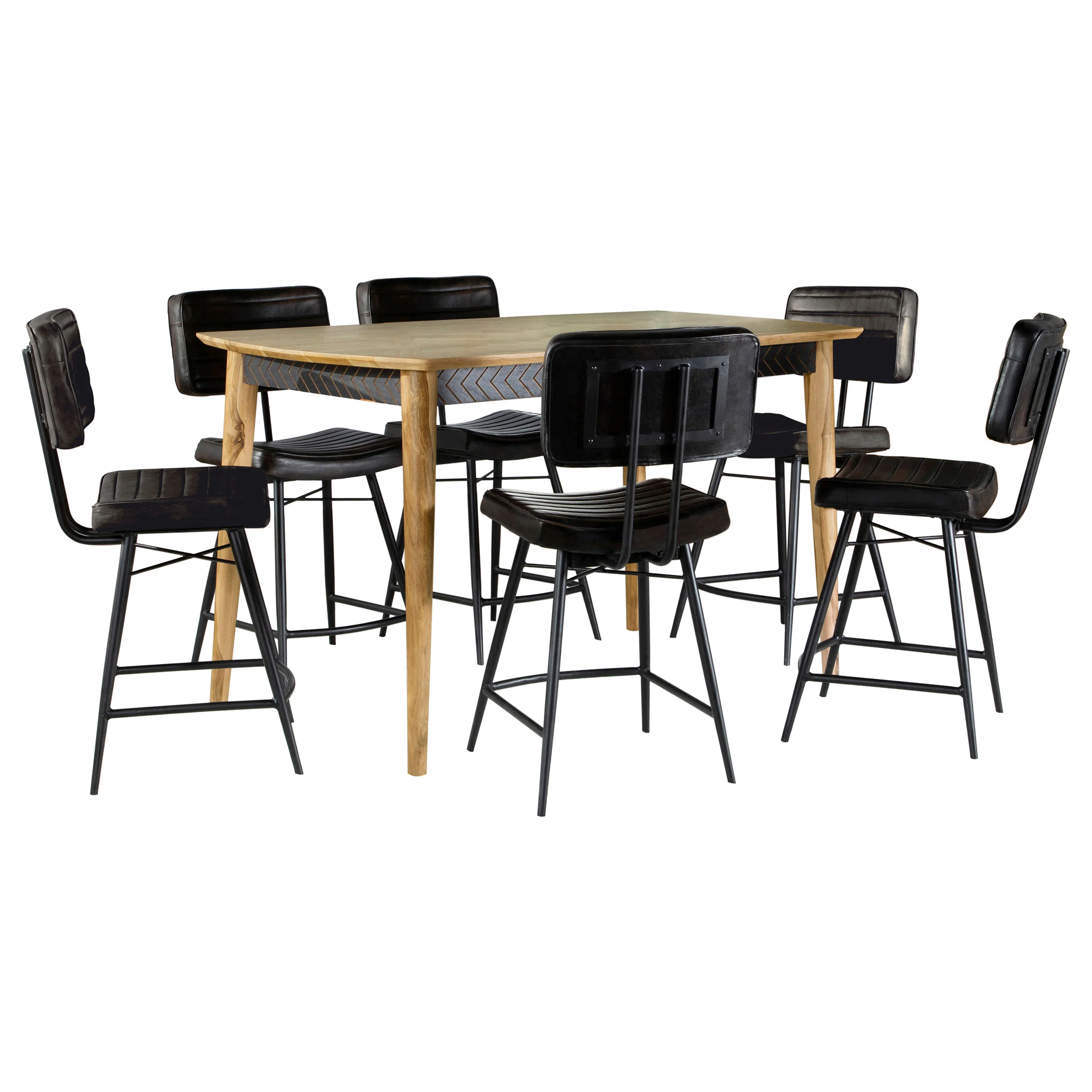 Partridge Sheesham Espresso Counter Height Set - Image 3
