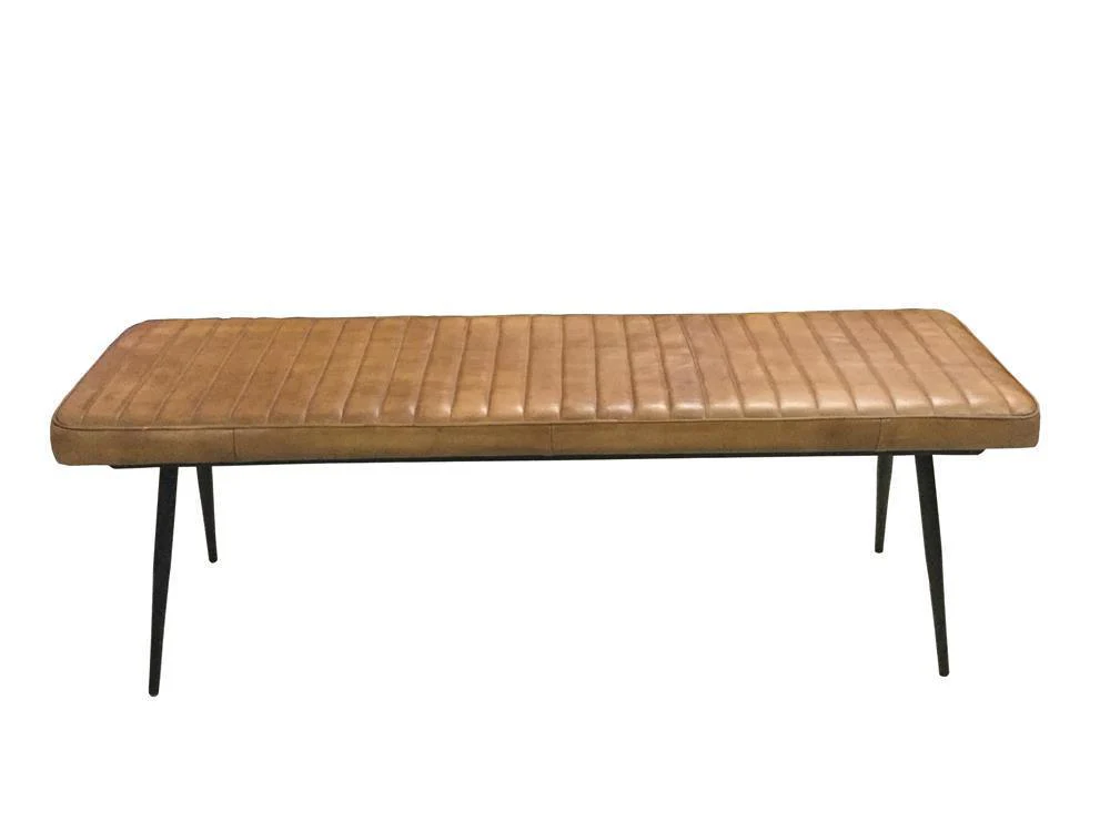 Misty Cushion Side Bench Camel Black - Image 2