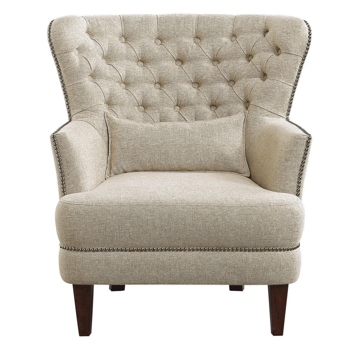 Marriana Fabric Tufted Chair - Image 1