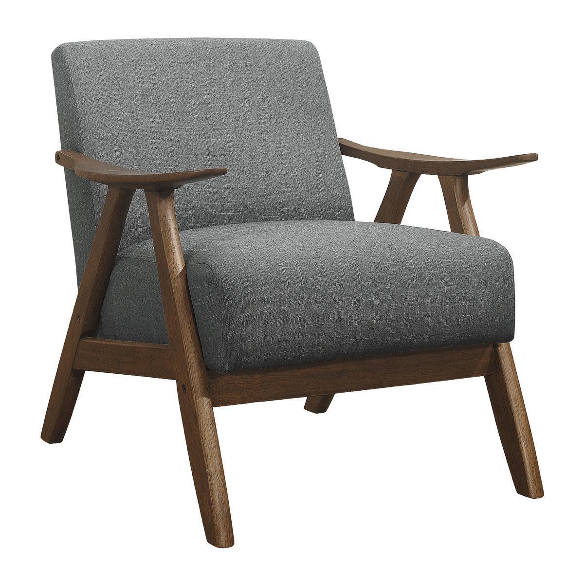 Damala Gray Fabric Accent Chair - Image 1