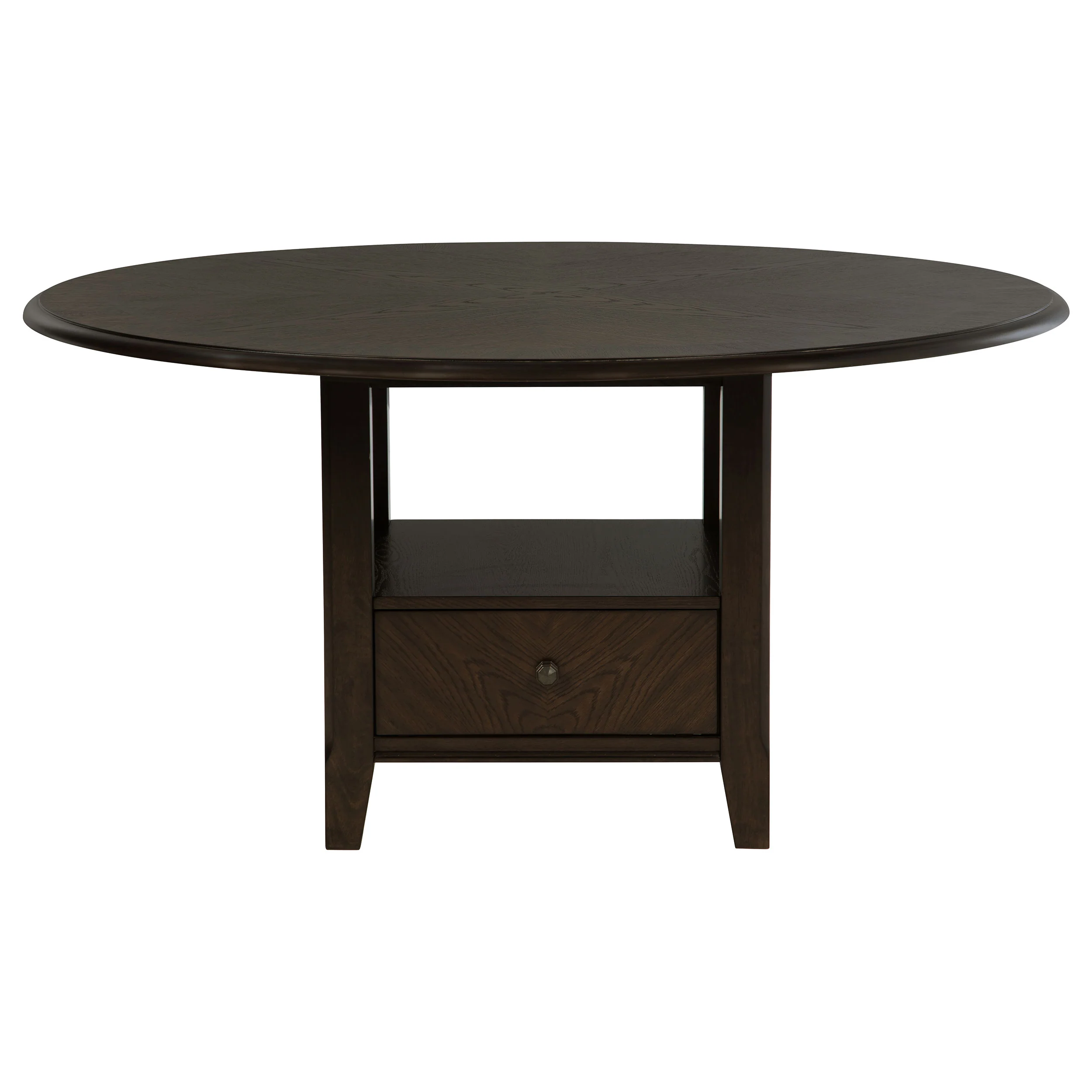 Twyla Dark Cocoa 60-inch Round Wood Dining Room Set - Image 3