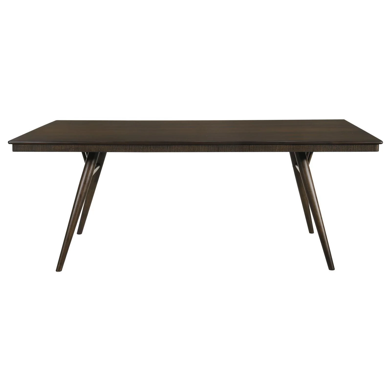 Wes Rectangular Dining Table Dark Walnut - Image 3