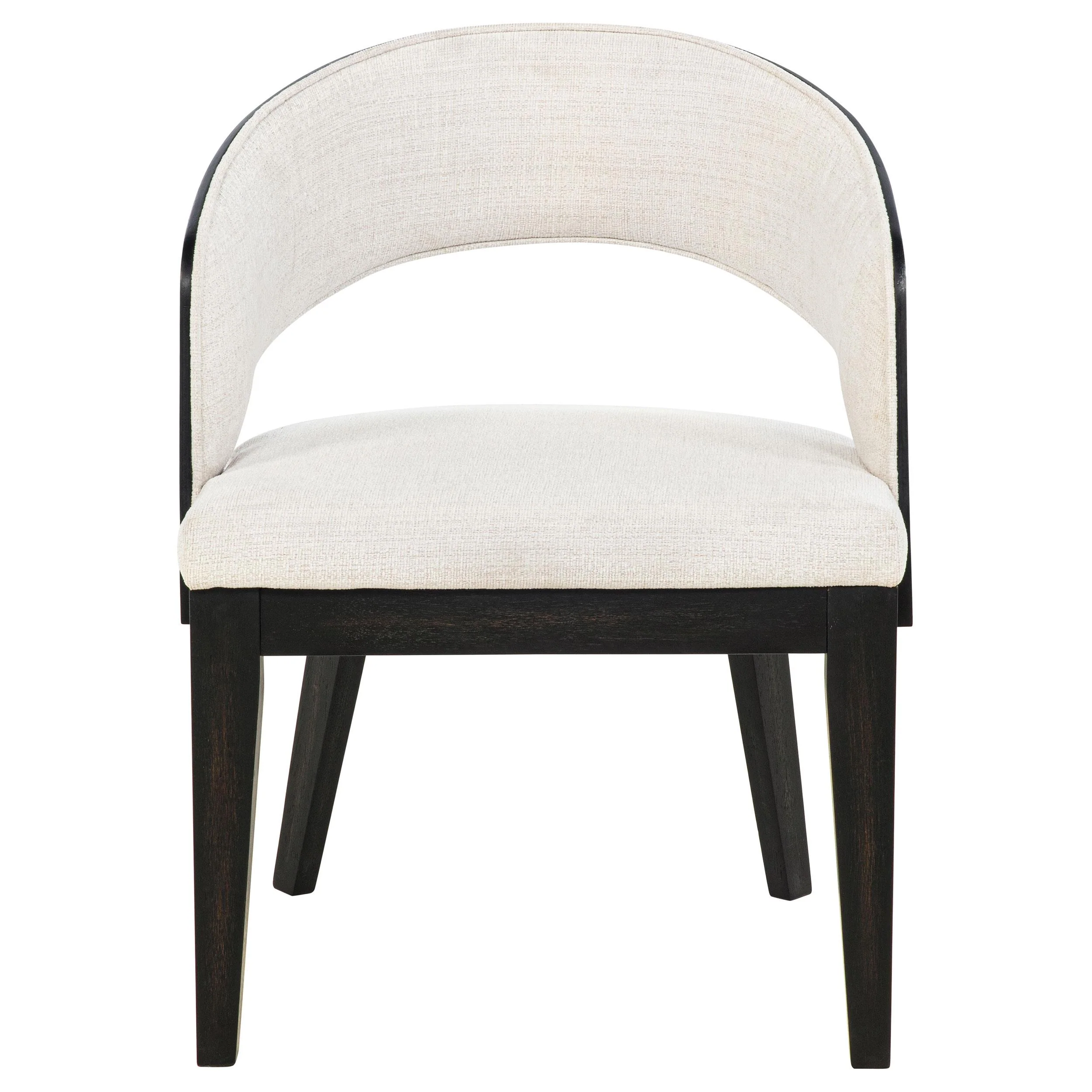 Leandro Upholstered Dining Arm Chair Cream (Set of 2) - Image 3