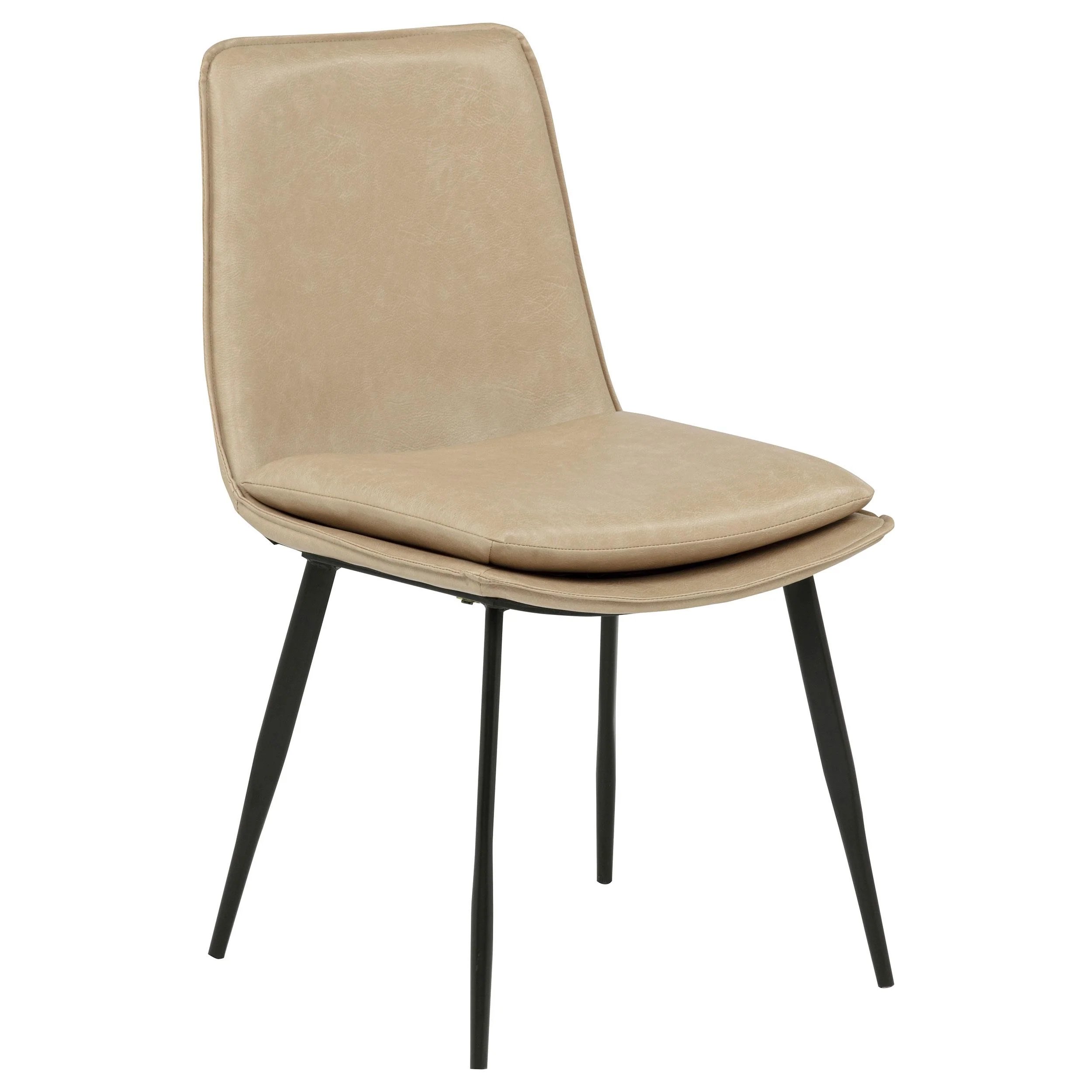Ortega Upholstered Dining Side Chair Tan (Set of 2) - Image 3