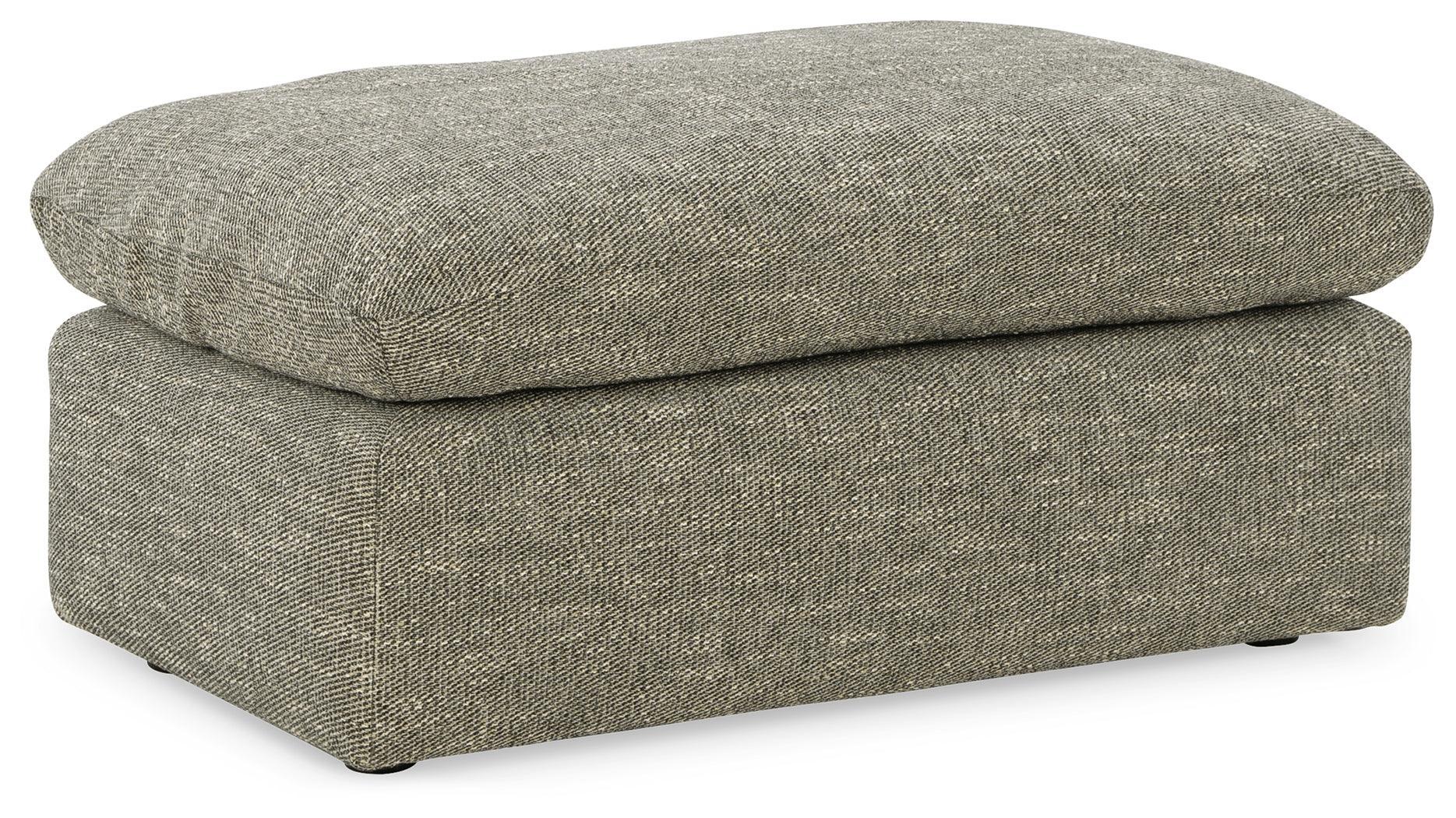 Dramatic Granite Chenille Ottoman - Image 2
