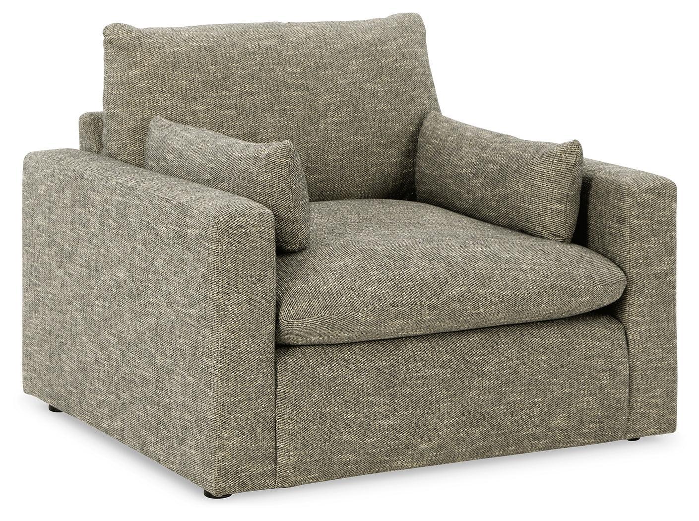 Dramatic Granite Chenille Oversized Chair - Image 2