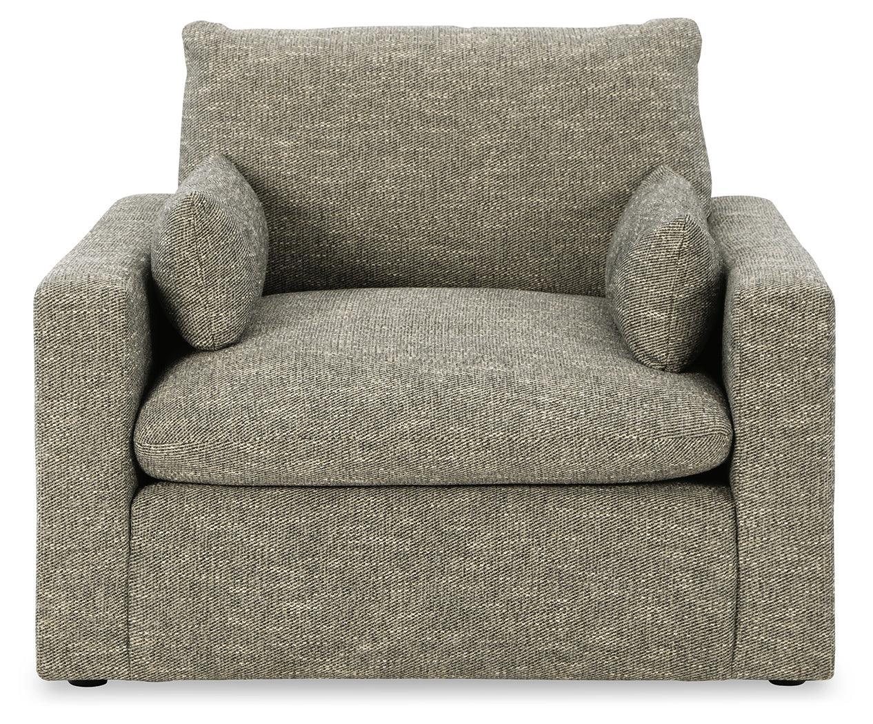Dramatic Granite Chenille Oversized Chair - Image 3