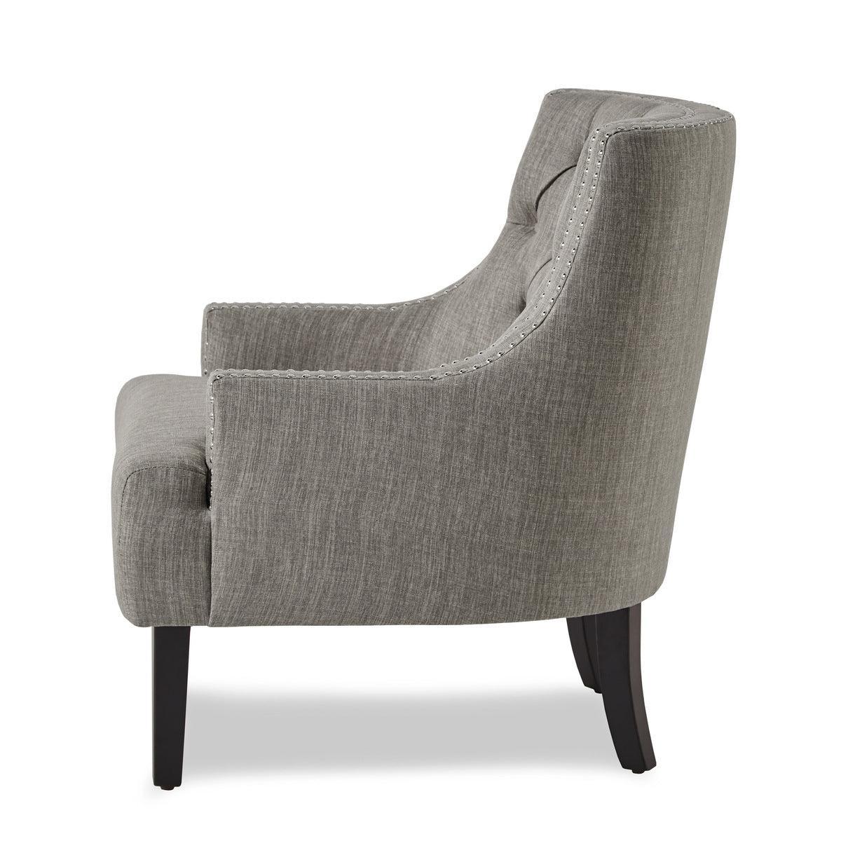 Charisma Taupe Fabric Tufted Accent Chair - Image 3