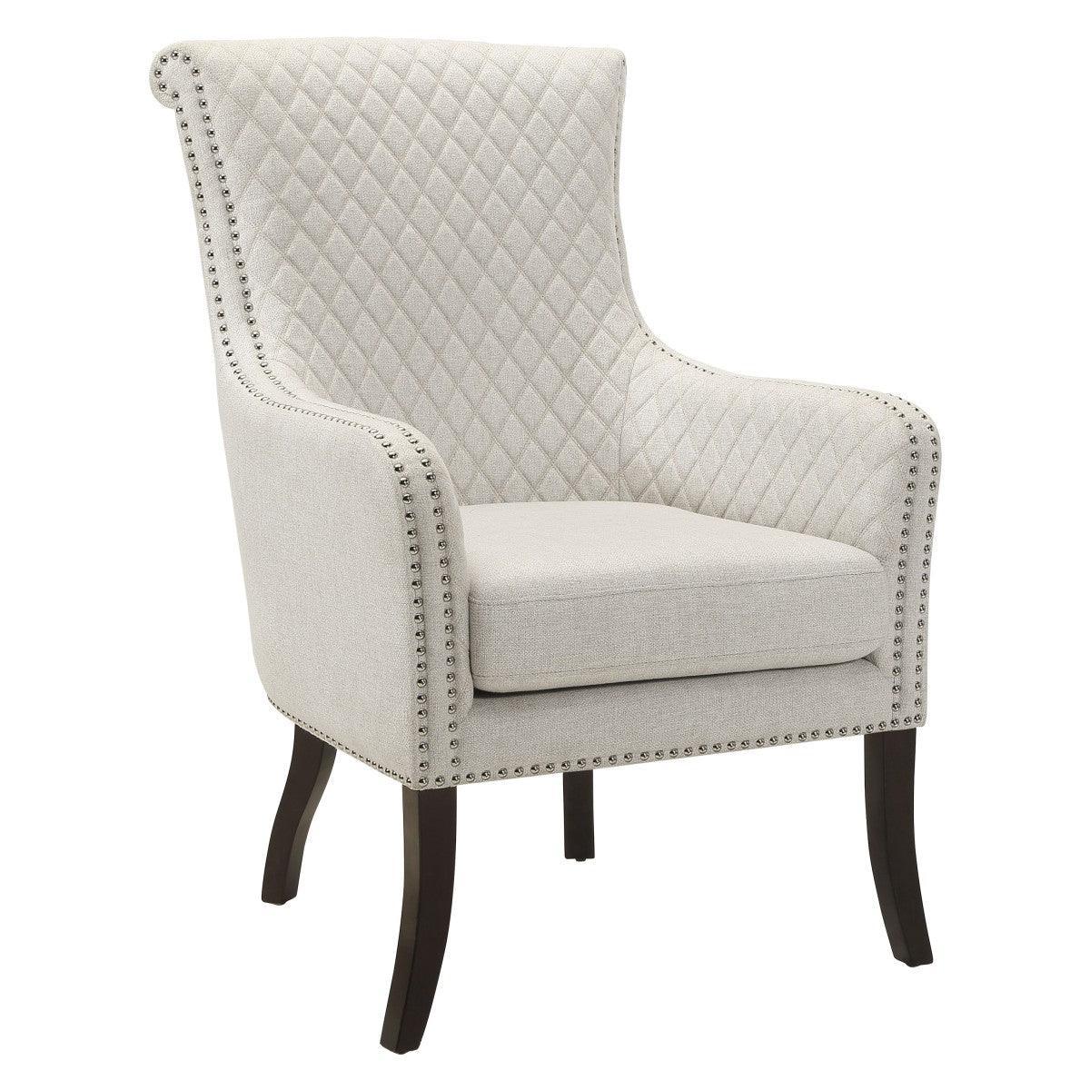 Avalon Beige Fabric Accent Chair - Image 2