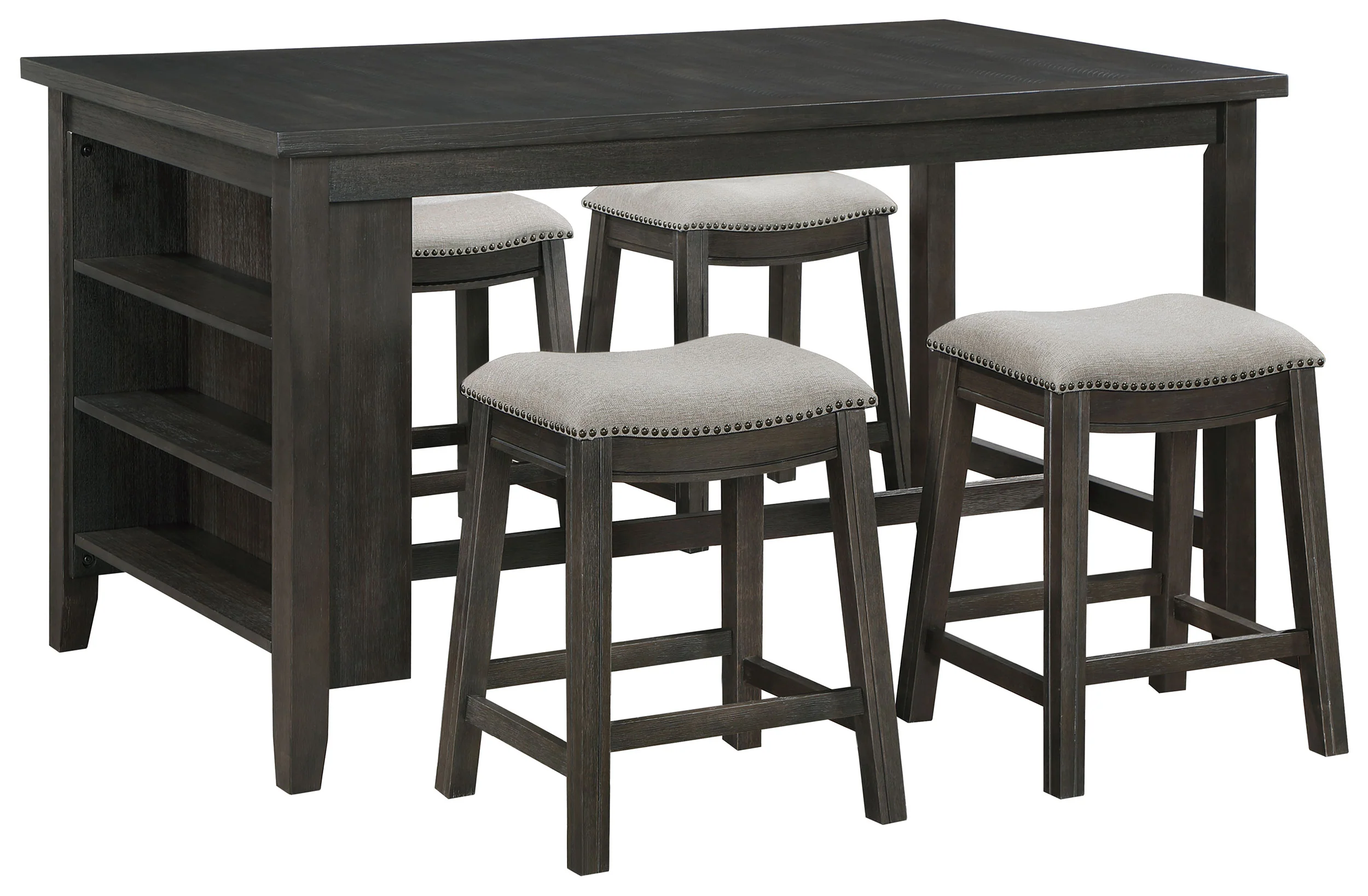 Elliston Dark Grey Counter Height Set - Image 2