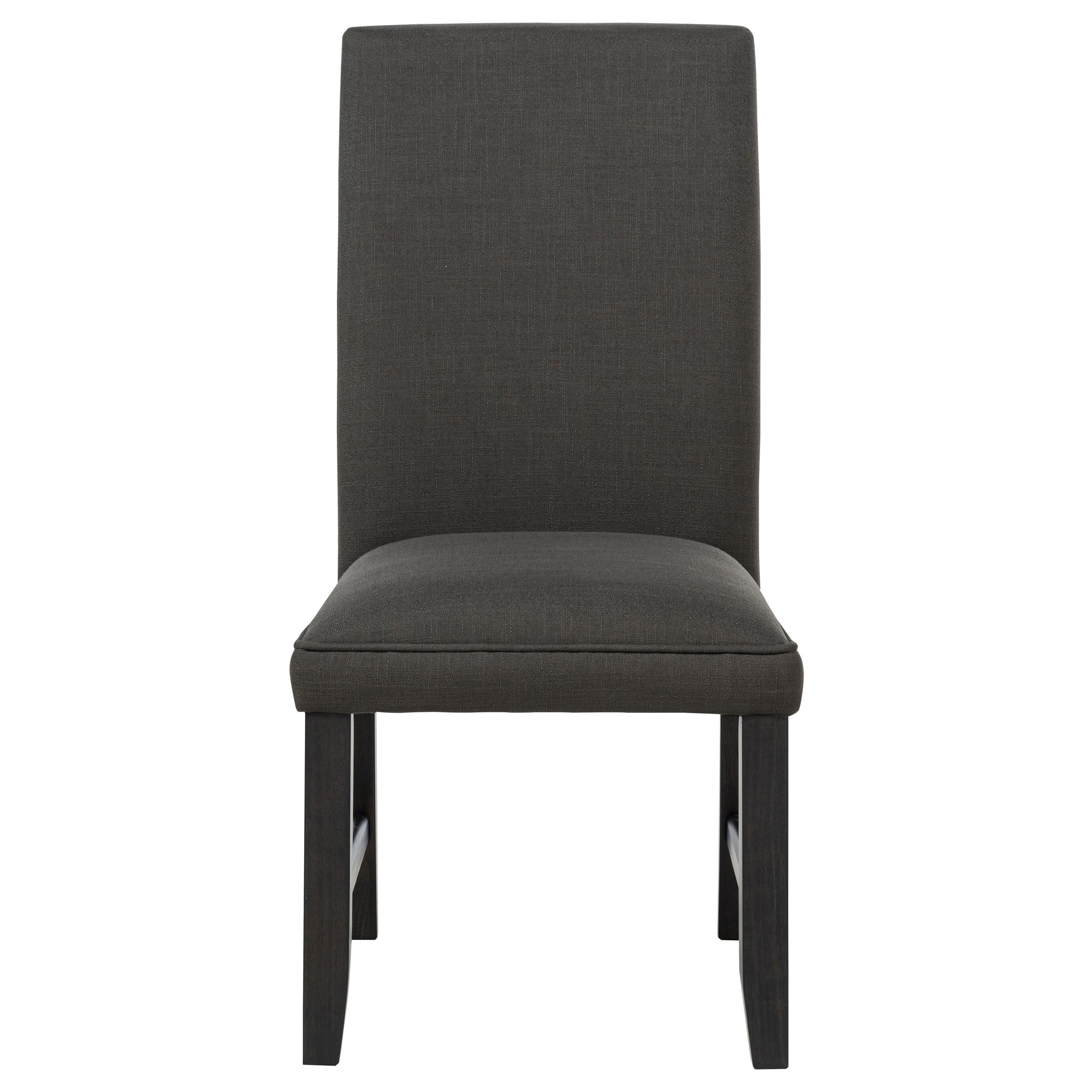 Berning Fabric Upholstered Parson Side Chair Charcoal Grey (Set of 2) - Image 2
