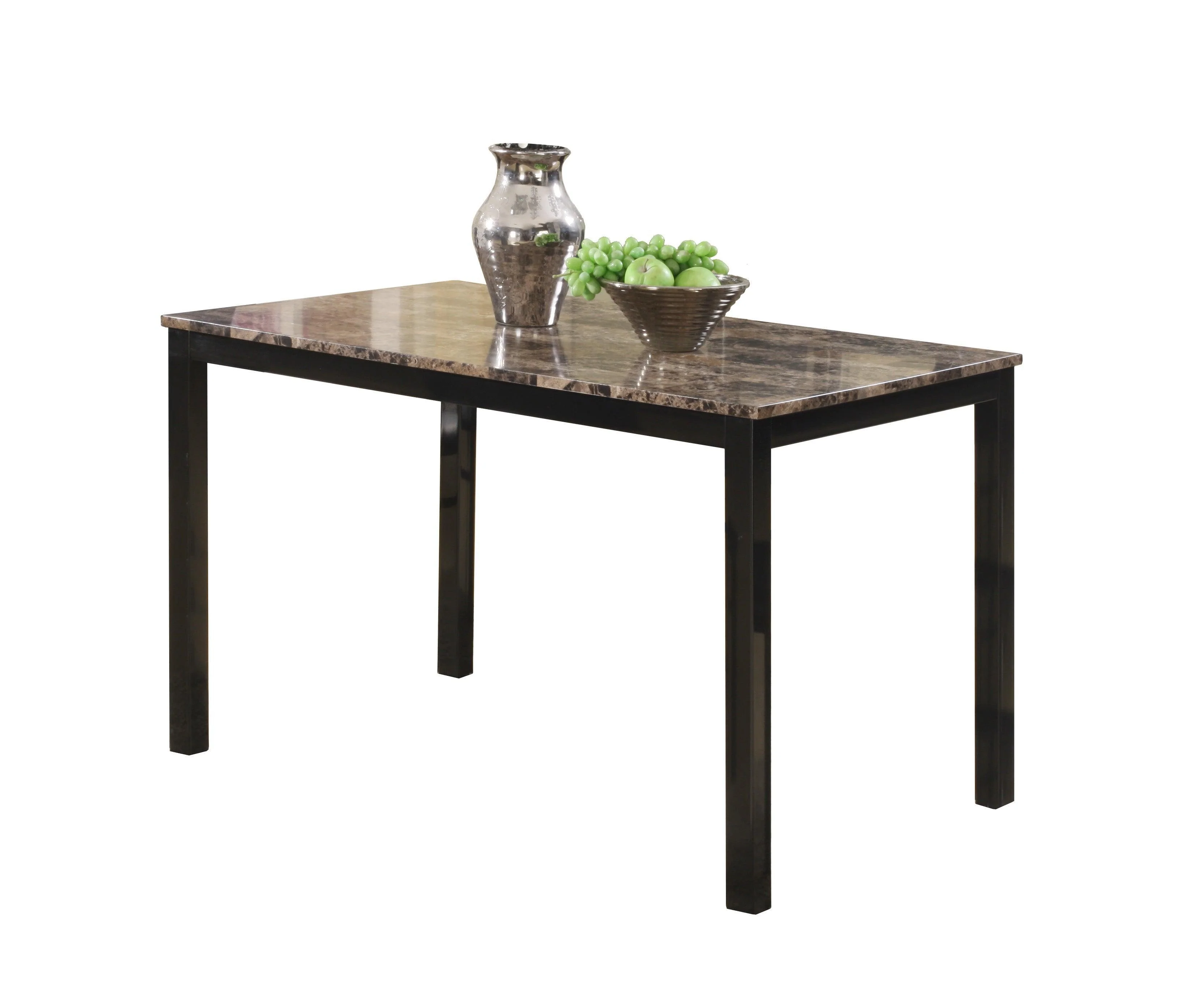 Aiden Brown Black Rectangular Dining Room Set - Image 3
