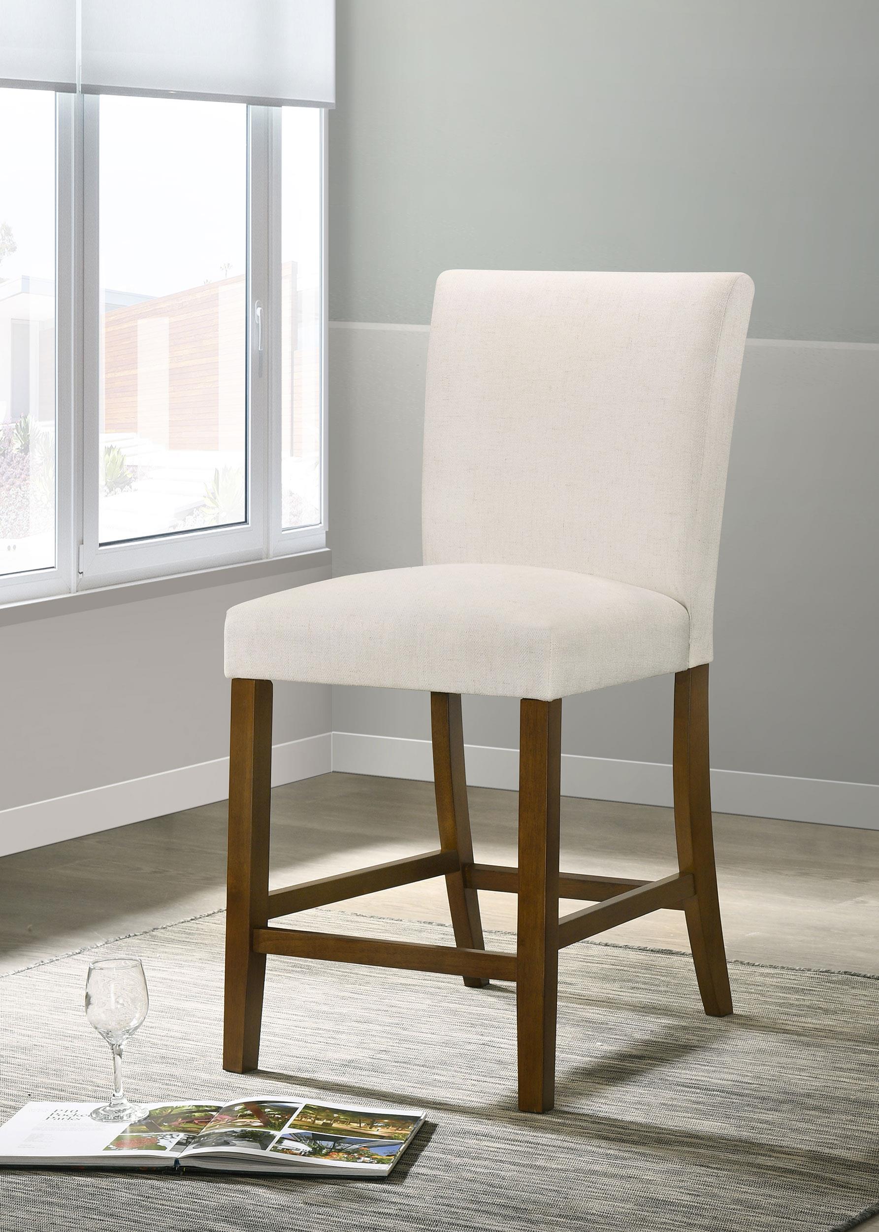 Paxton Upholstered Counter Height Dining Chair Beige (Set of 2) - Image 2