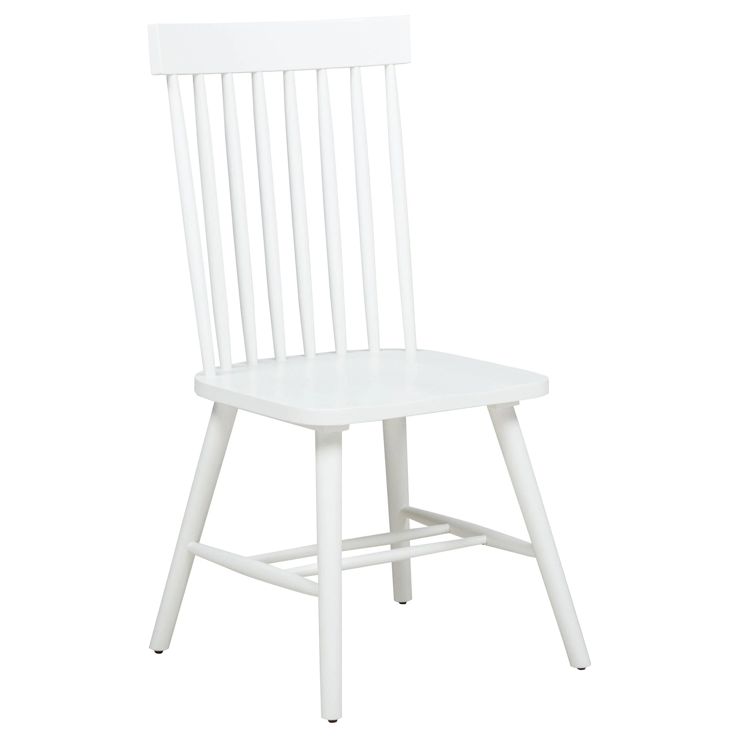 Andrews Windsor Spindle Back Dining Side Chair White - Image 3