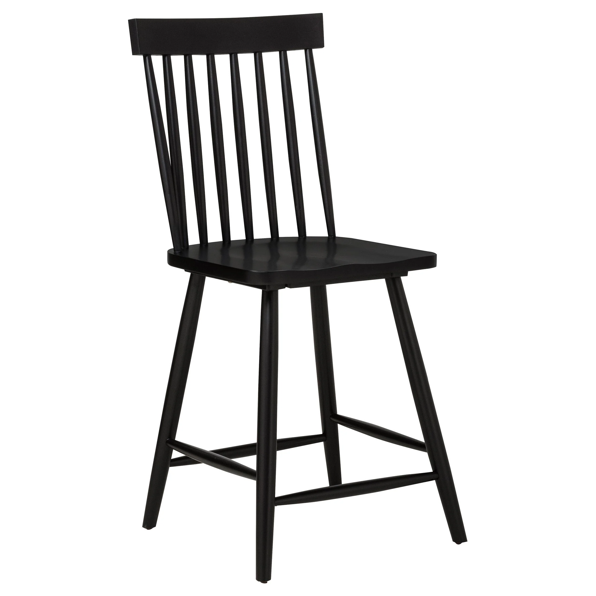 Andrews Windsor Counter Height Dining Side Chair Black - Image 3