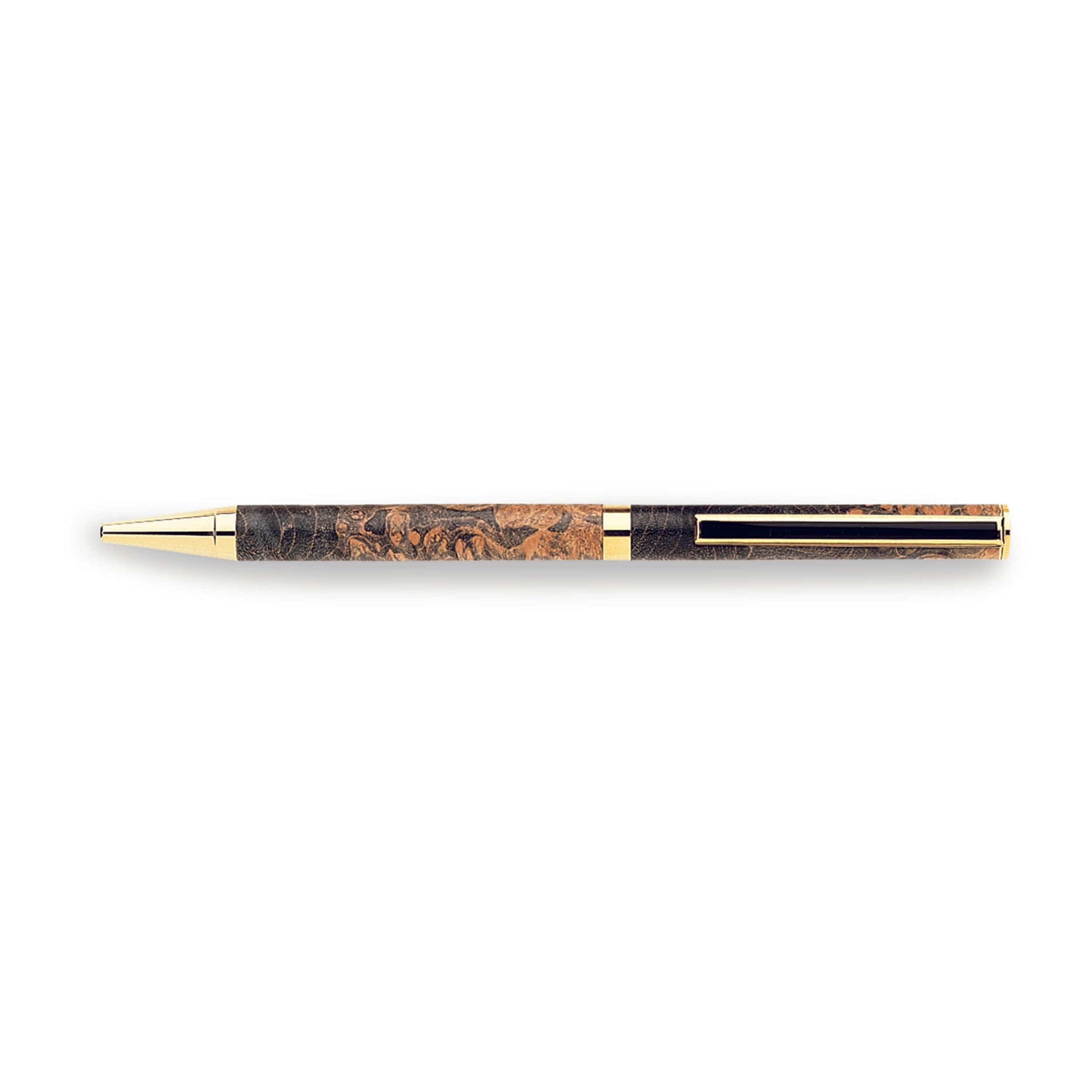 7 mm Slim Style Black Strip Clip Ballpoint Pen Kit - Image 1
