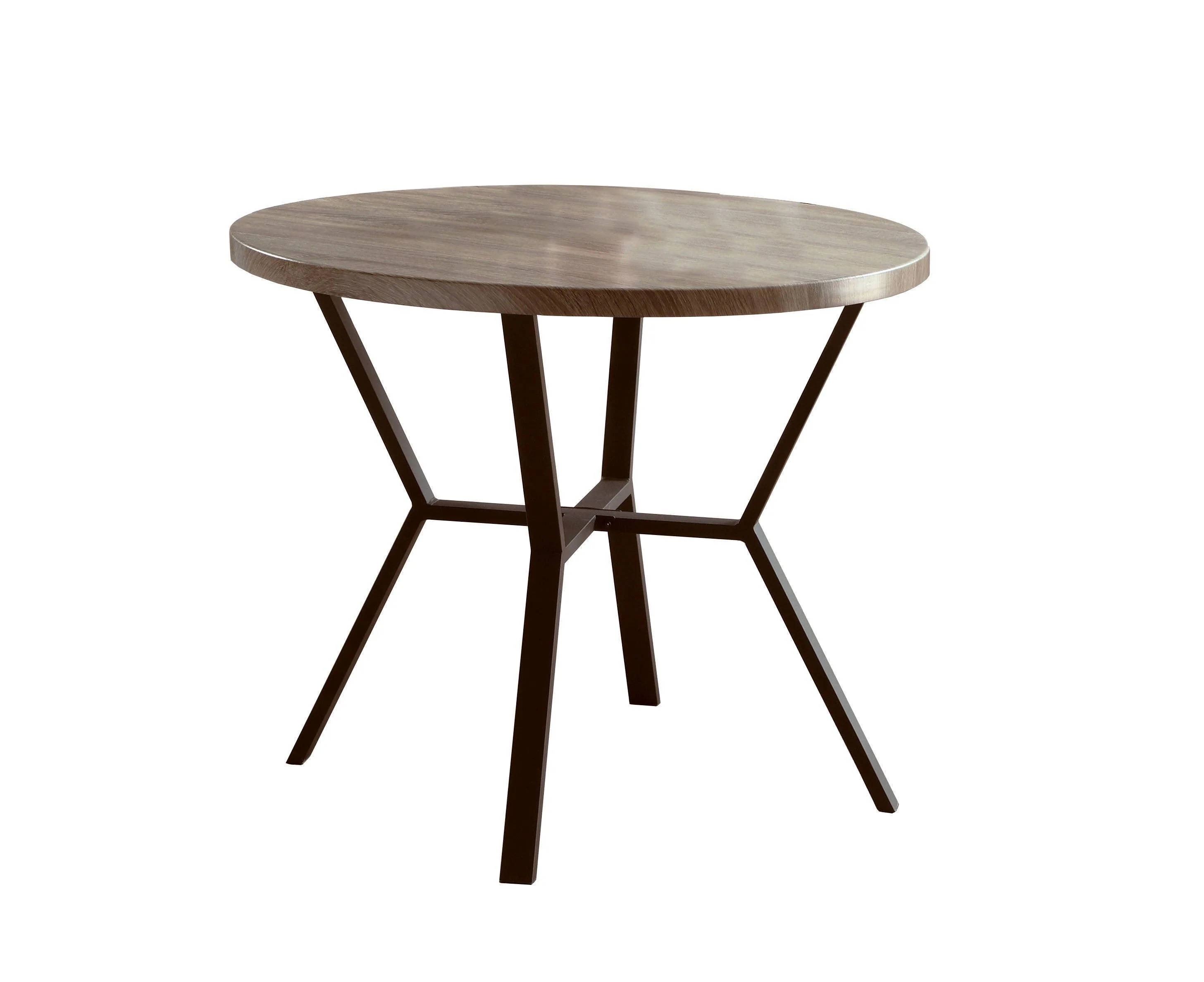 Black Graywash Round Dining Room Set - Image 2