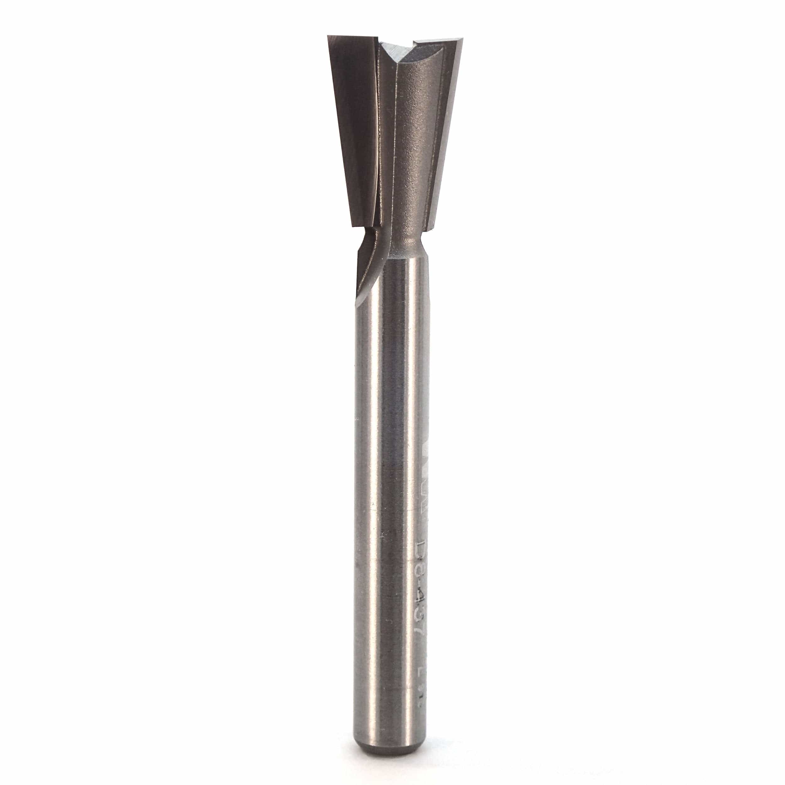 D8-437 Dovetail Router Bit 8 Degree 1/4" SH 7/16" D x 5/8" C x 2-3/8" OL - Image 1